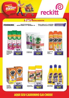 Pré-Visualização do folheto "Ofertas Reckitt" da loja Fort Atacadista válido a partir de 21/02/2026