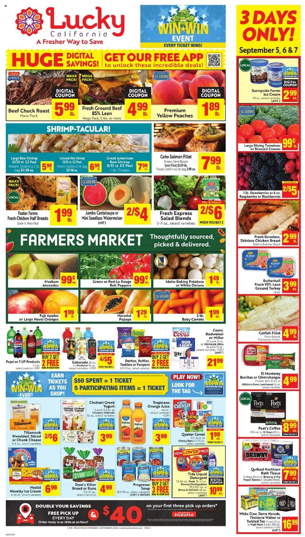 Lucky Supermarkets Weekly - AK from 09/03/2025 - Flyer - Page number 1