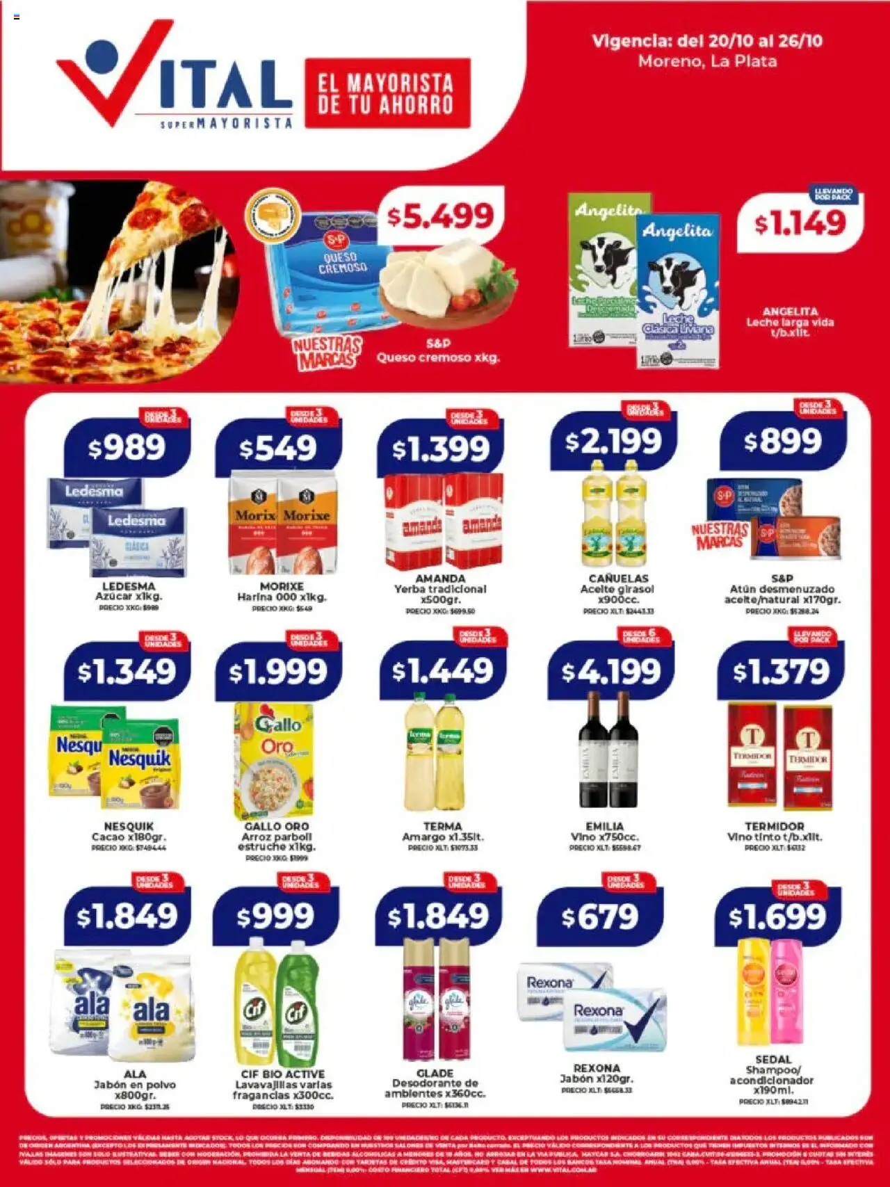 Vital Ofertas - La Plata del 20/10/2025 >> Catálogo