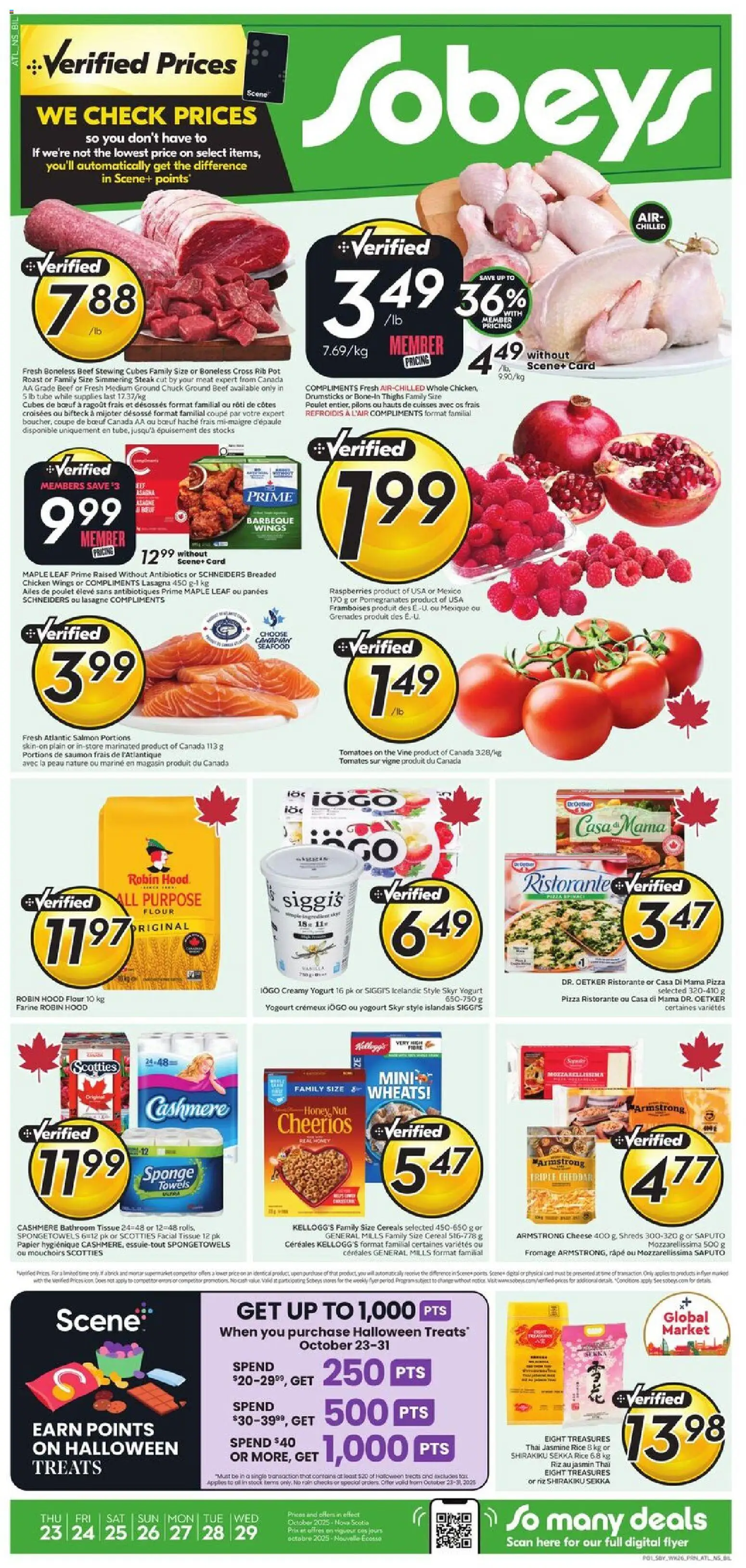 Sobeys flyer valid from Oct 23, 2025 - page number 1