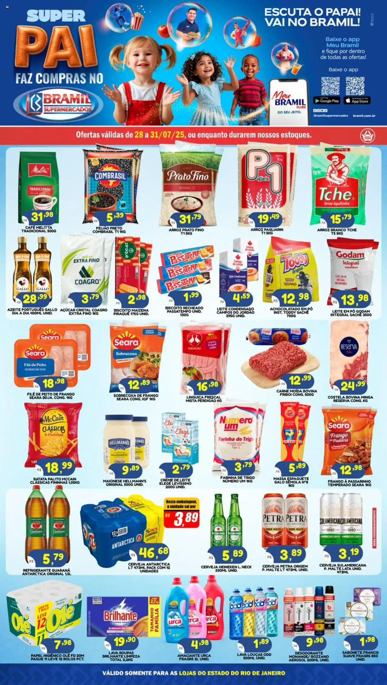 Bramil Supermercados folheto "Ofertas da semana" válido a partir de 28/07/2025 - número de página 1