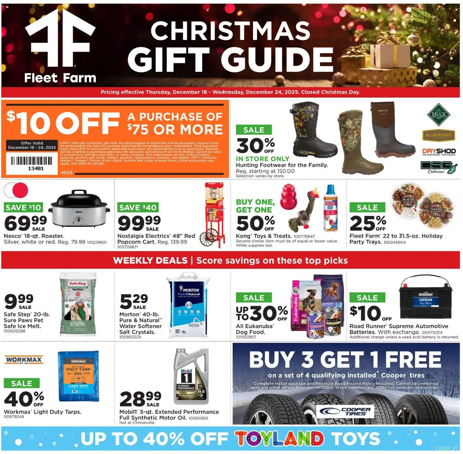 Ad Preview of Mills Fleet Farm Weekly Ad from 12/18/2025