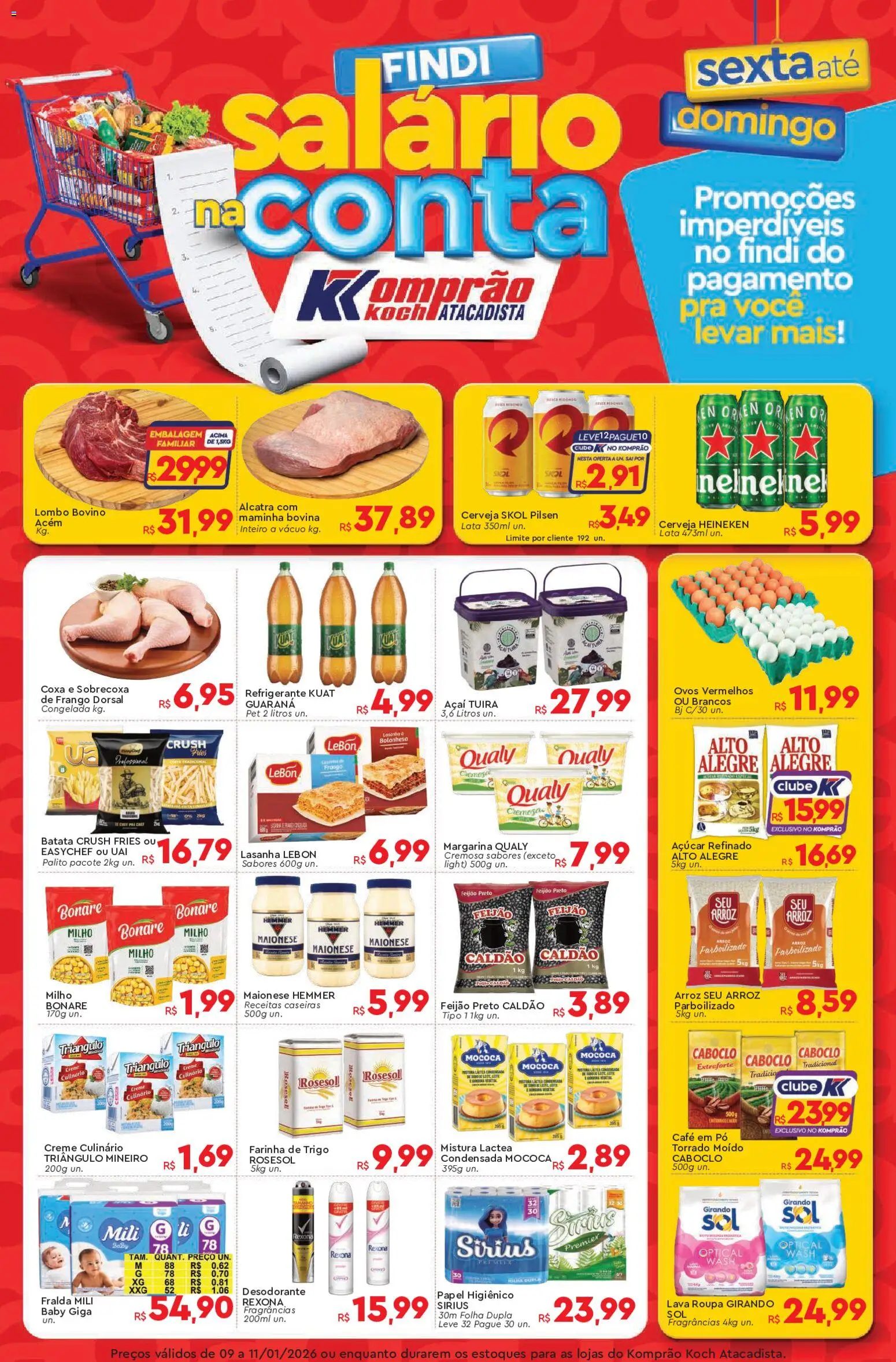 Pré-Visualização do folheto "Ofertas da semana" da loja Komprao Atacadista válido a partir de 09/01/2026