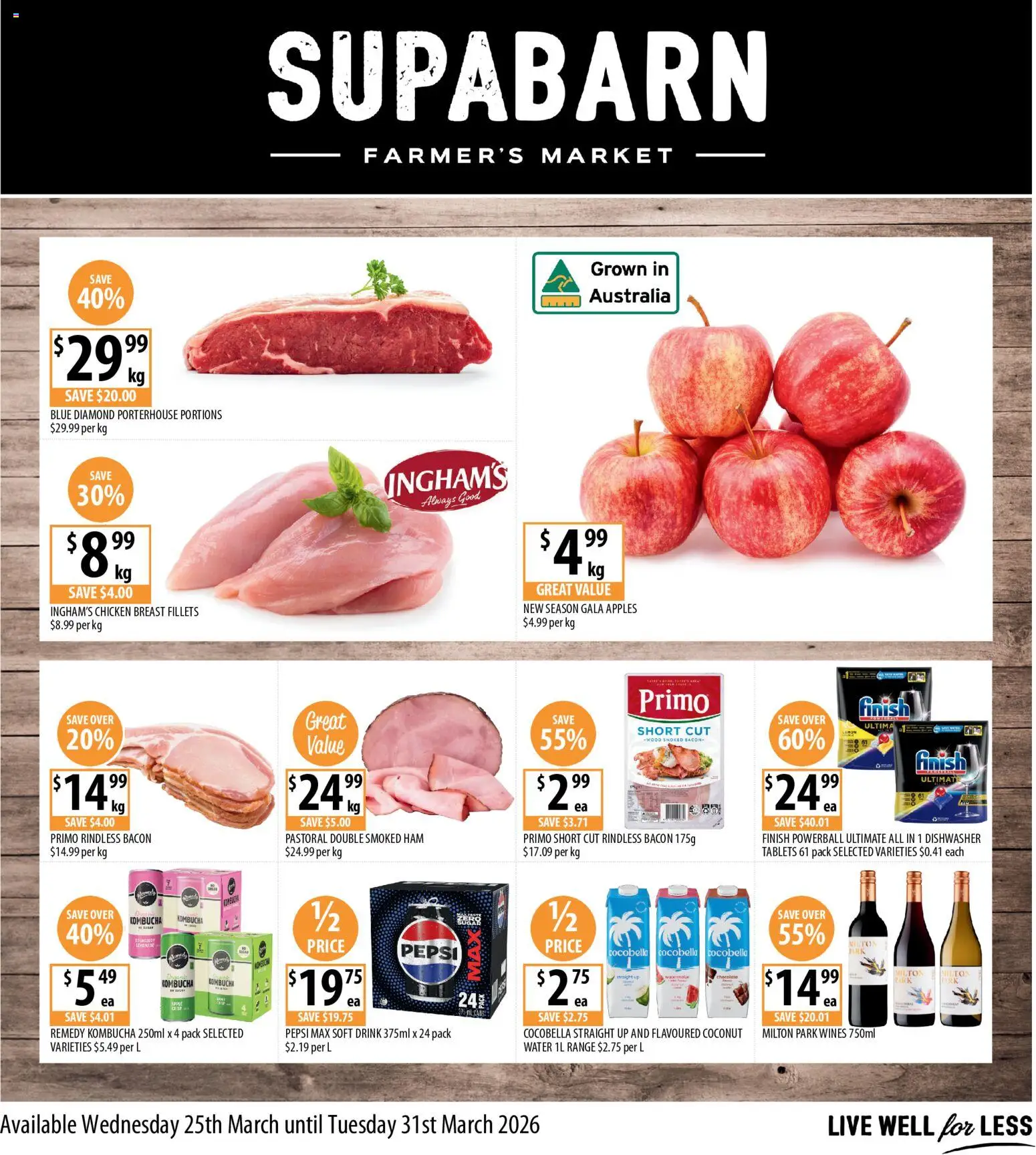 Preview of catalogue Supabarn catalogue from shop Supabarn valid 25/03/2026