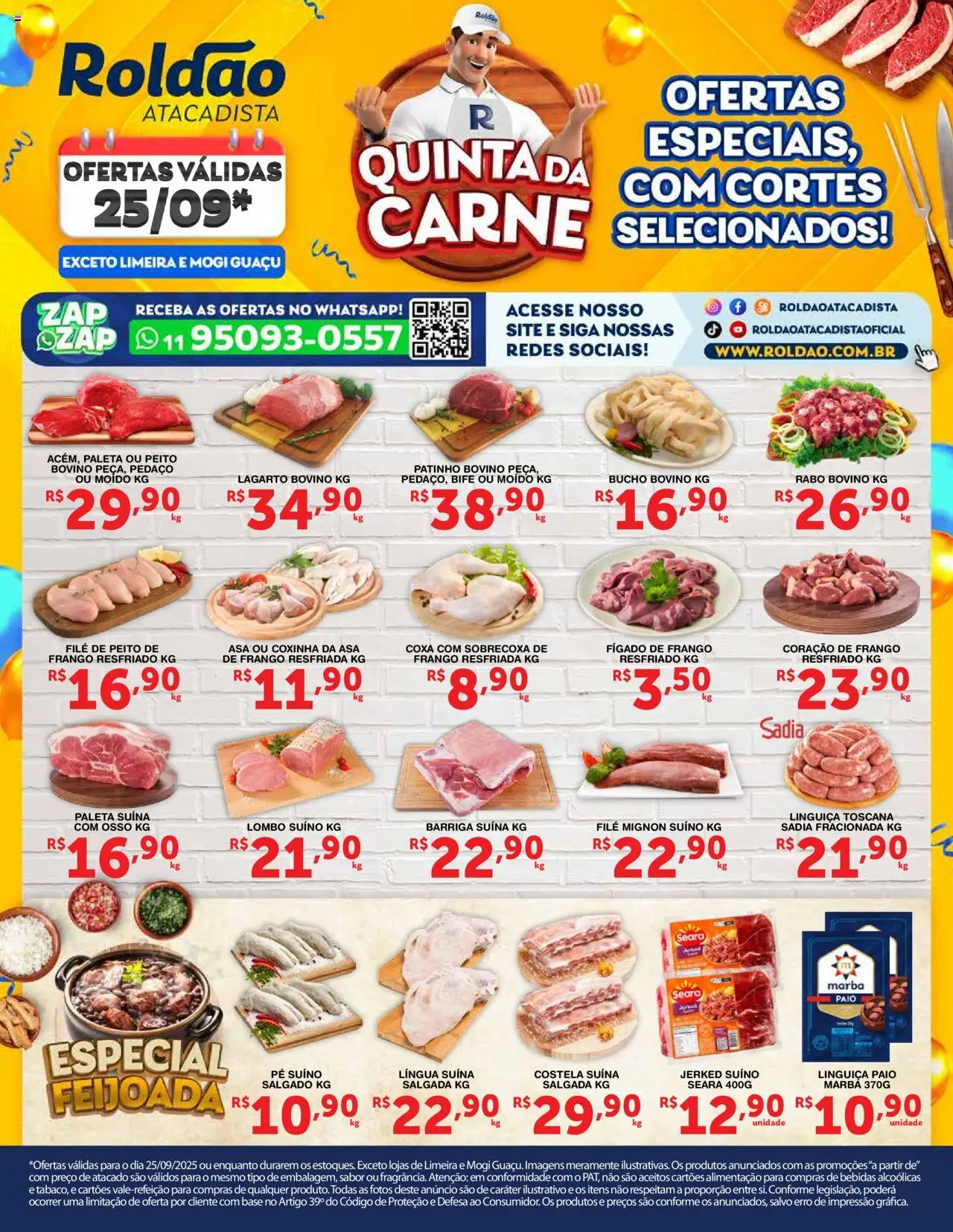 Roldão folheto "Ofertas Quinta da Carne" válido a partir de 25/09/2025 - número de página 1