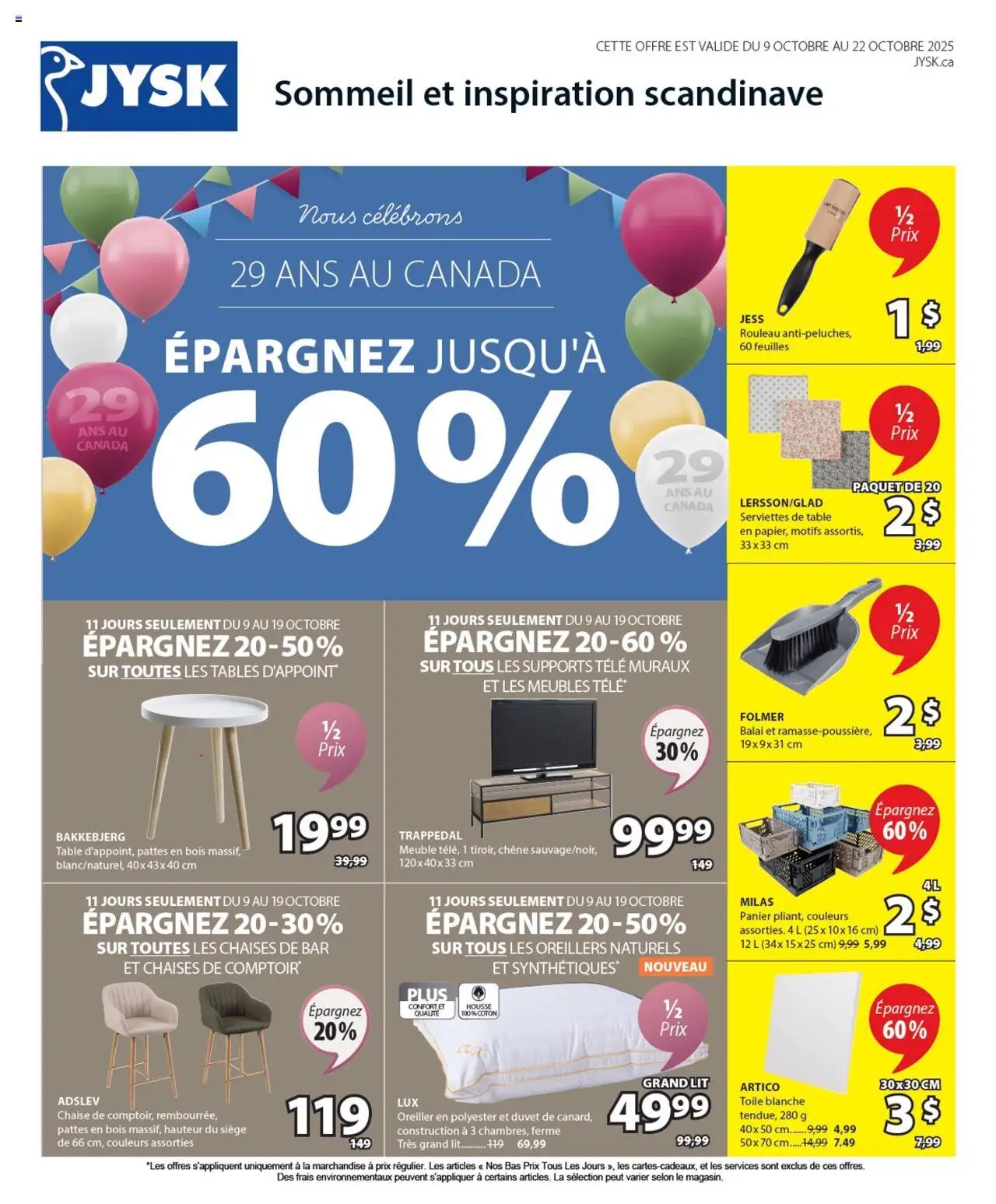 JYSK flyer valid from Oct 09, 2025 - page number 1