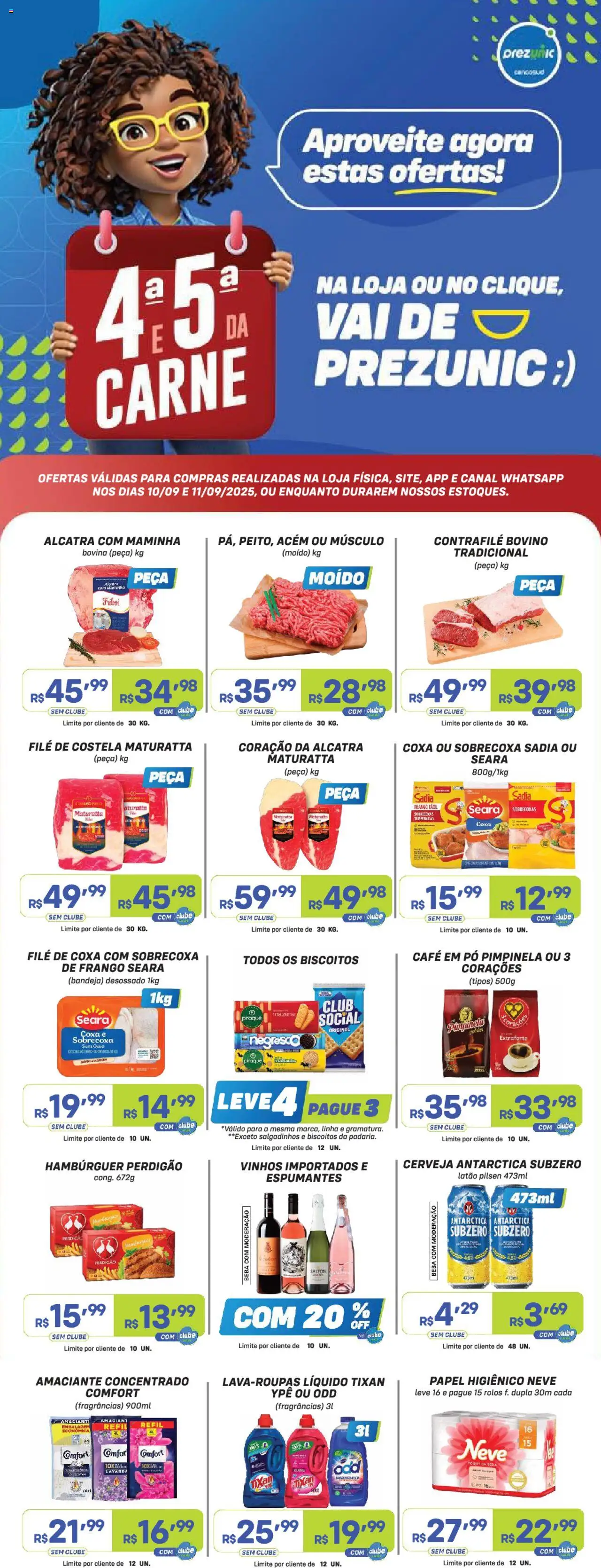 Prezunic folheto "Encarte" válido a partir de 10/09/2025 - número de página 1