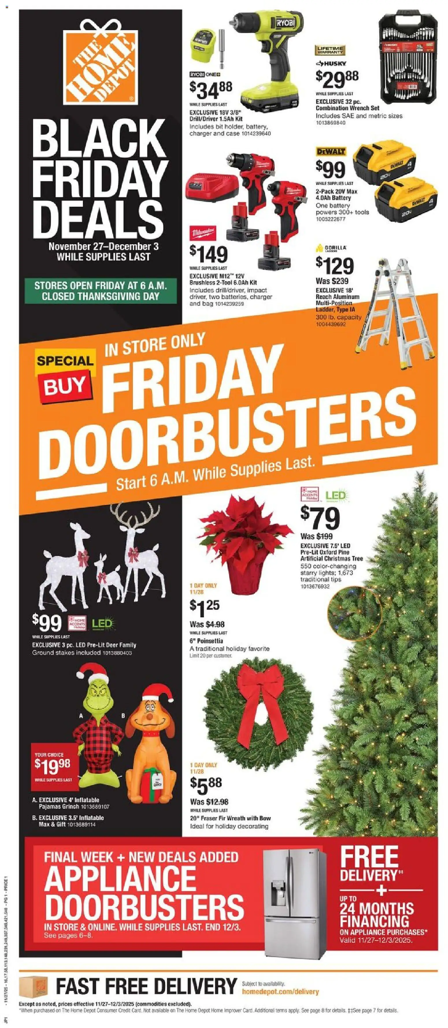 Ad Preview of Home Depot Local Ad - TX from 11/27/2025