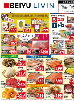 西友の2026/01/09から2026/01/15までのチラシはここチラシ