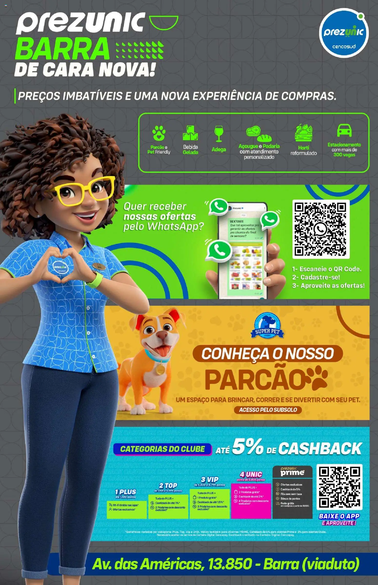 Pré-Visualização do folheto "Prezunic ofertas Barra" da loja Prezunic válido a partir de 03/03/2026 - Bebida, Carteira, Cará