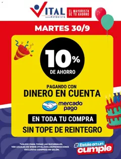 Vista previa del folleto de la tienda Vital válido desde el 29/09/2025 