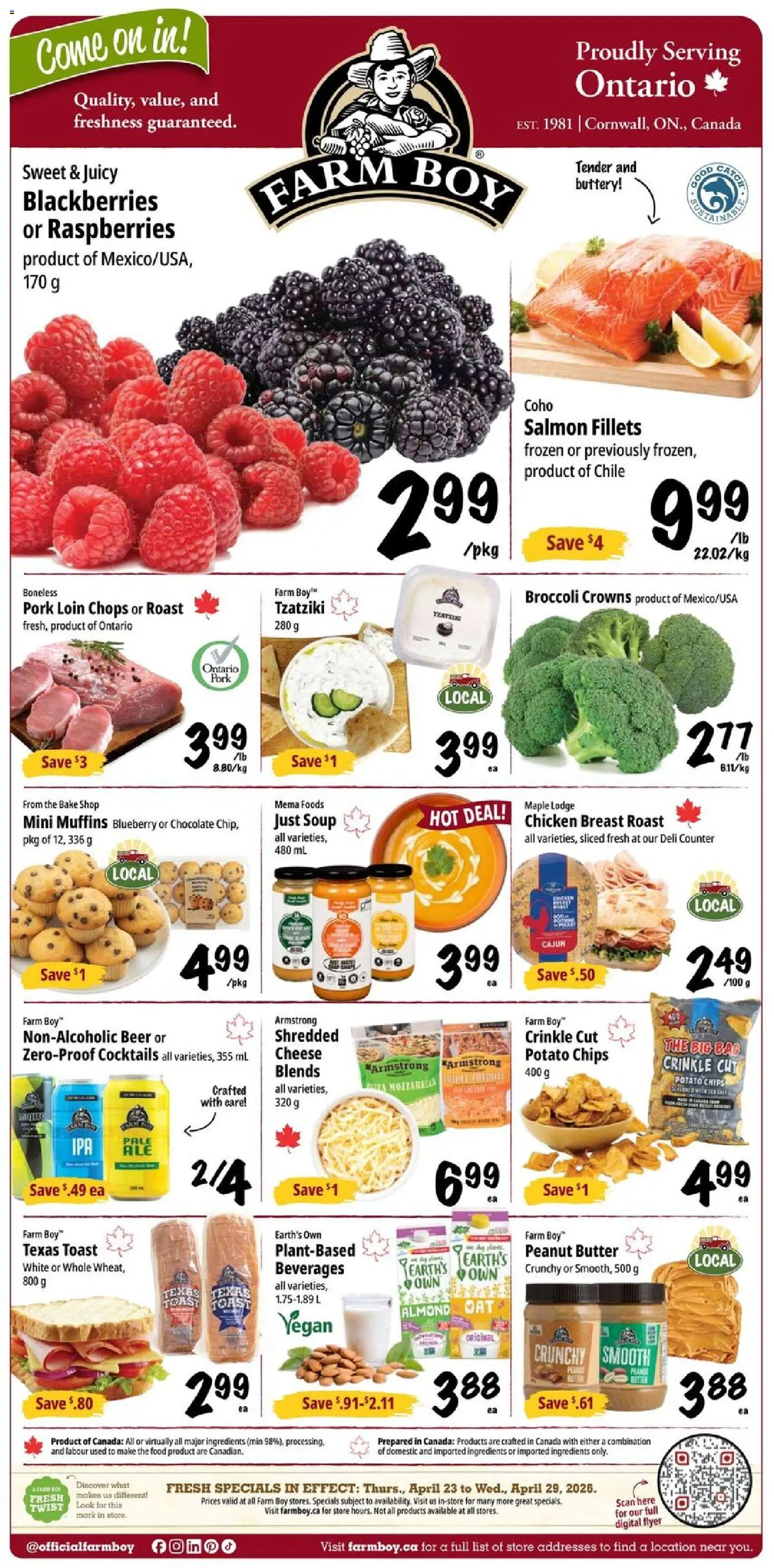 Preview of leaflet Farm Boy weekly flyer / circulaire from shop Farm Boy is valid from Apr 23, 2026