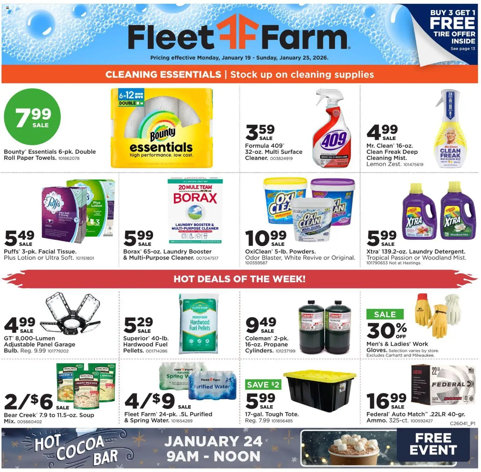 Ad Preview of Mills Fleet Farm Weekly Ad from 01/19/2026