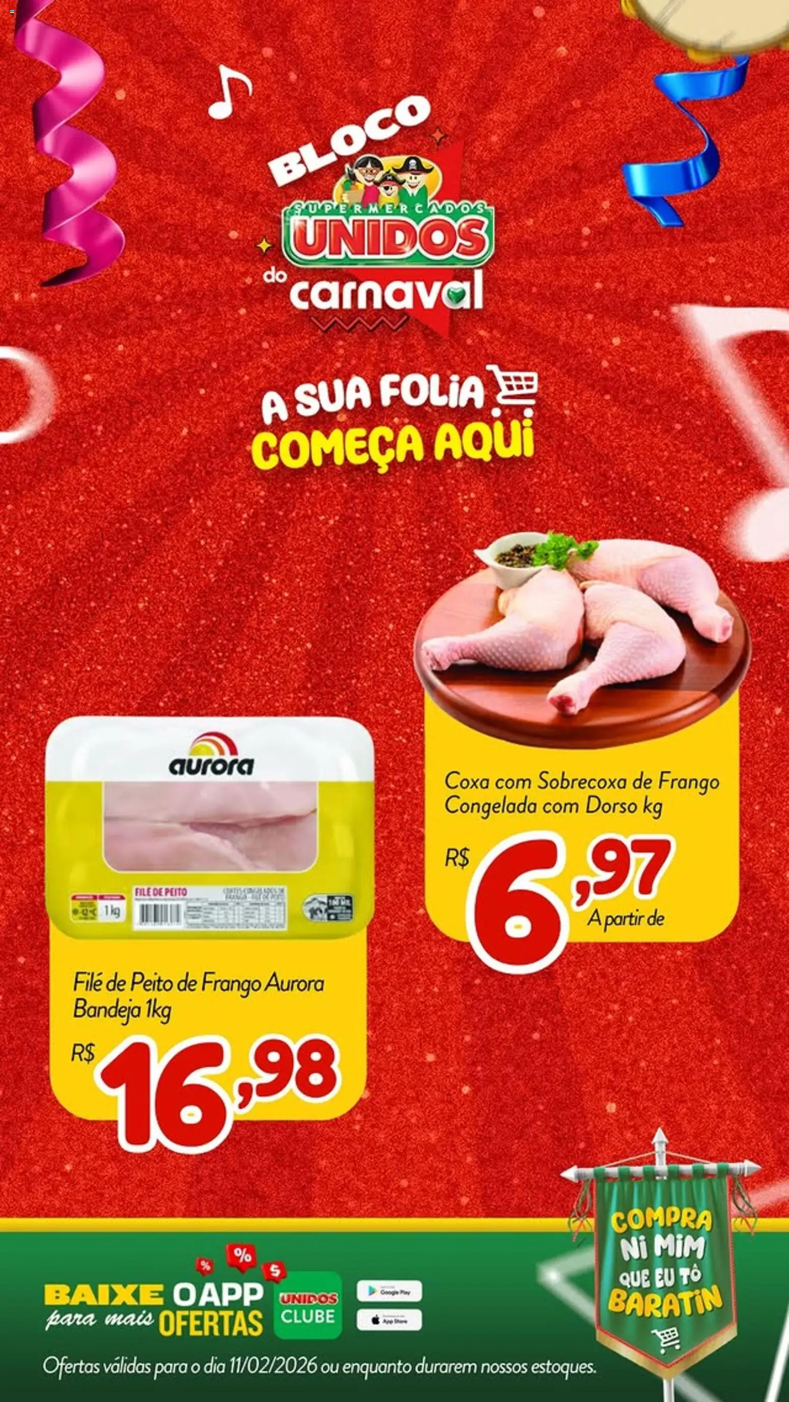 Pré-Visualização do folheto "Ofertas da semana" da loja Supermercados Unidos válido a partir de 11/02/2026