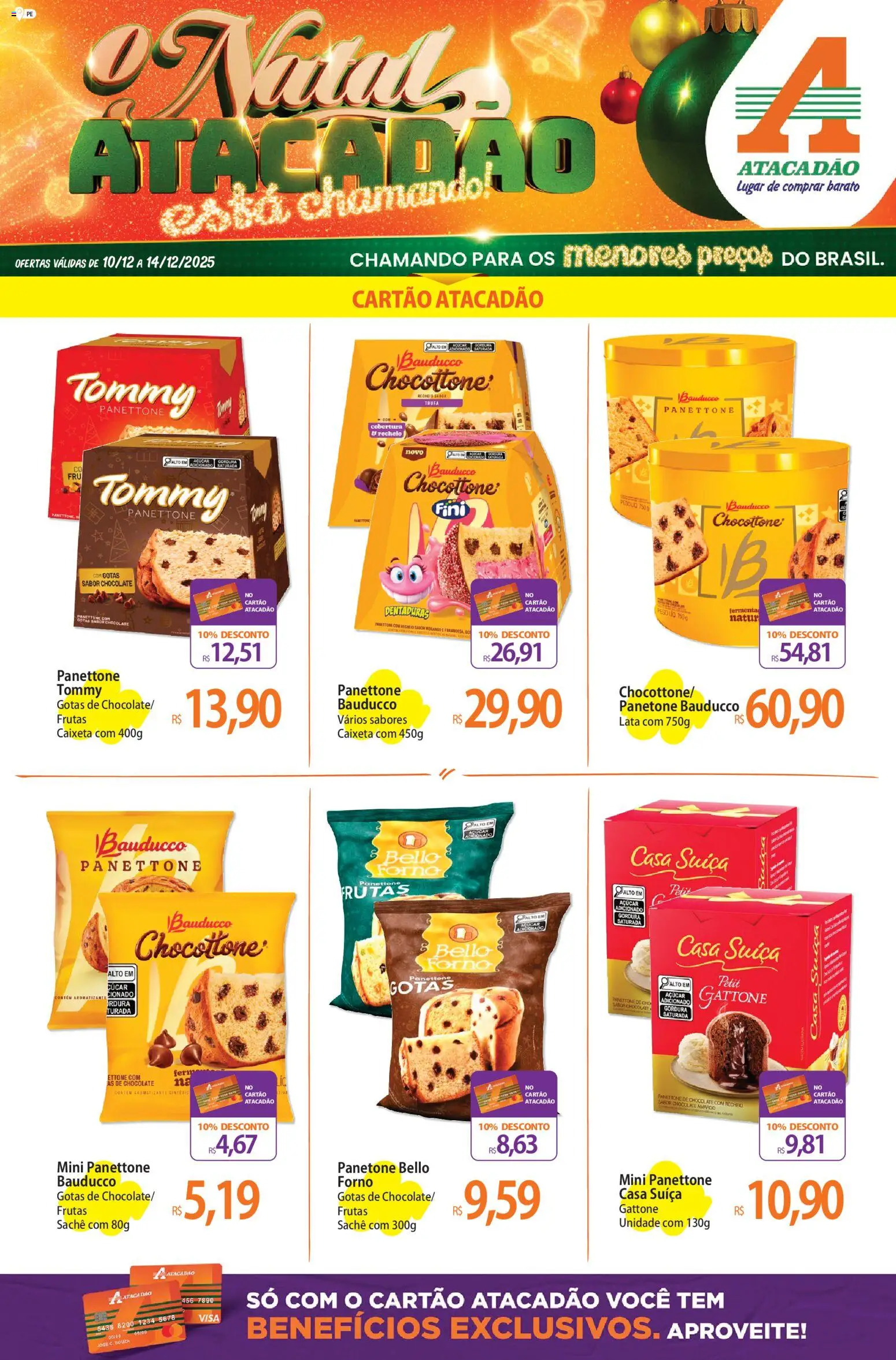 Pré-Visualização do folheto "Ofertas - PE" da loja Atacadão válido a partir de 10/12/2025