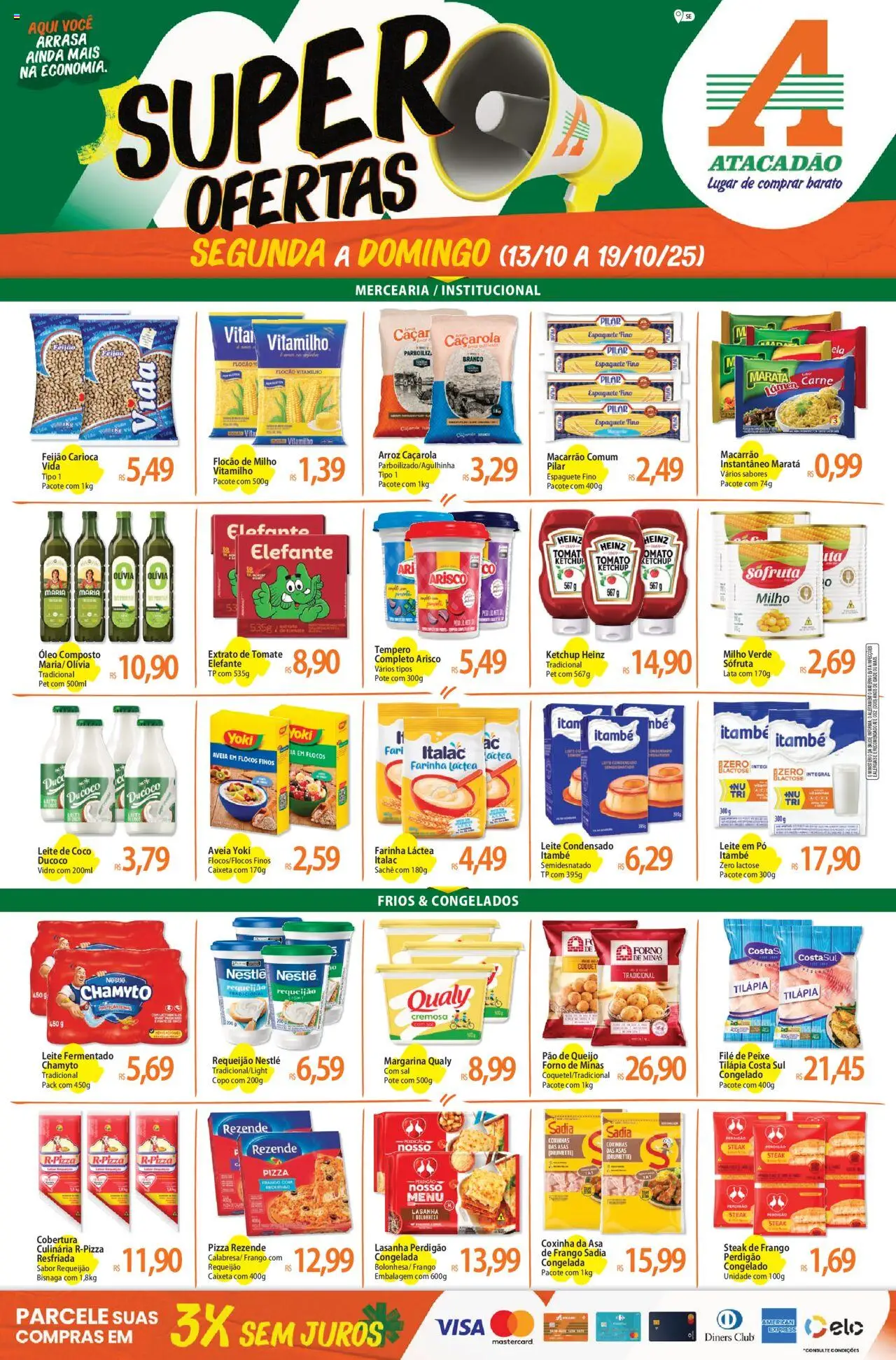 Atacadão folheto "Ofertas - SE" válido a partir de 13/10/2025 - número de página 1