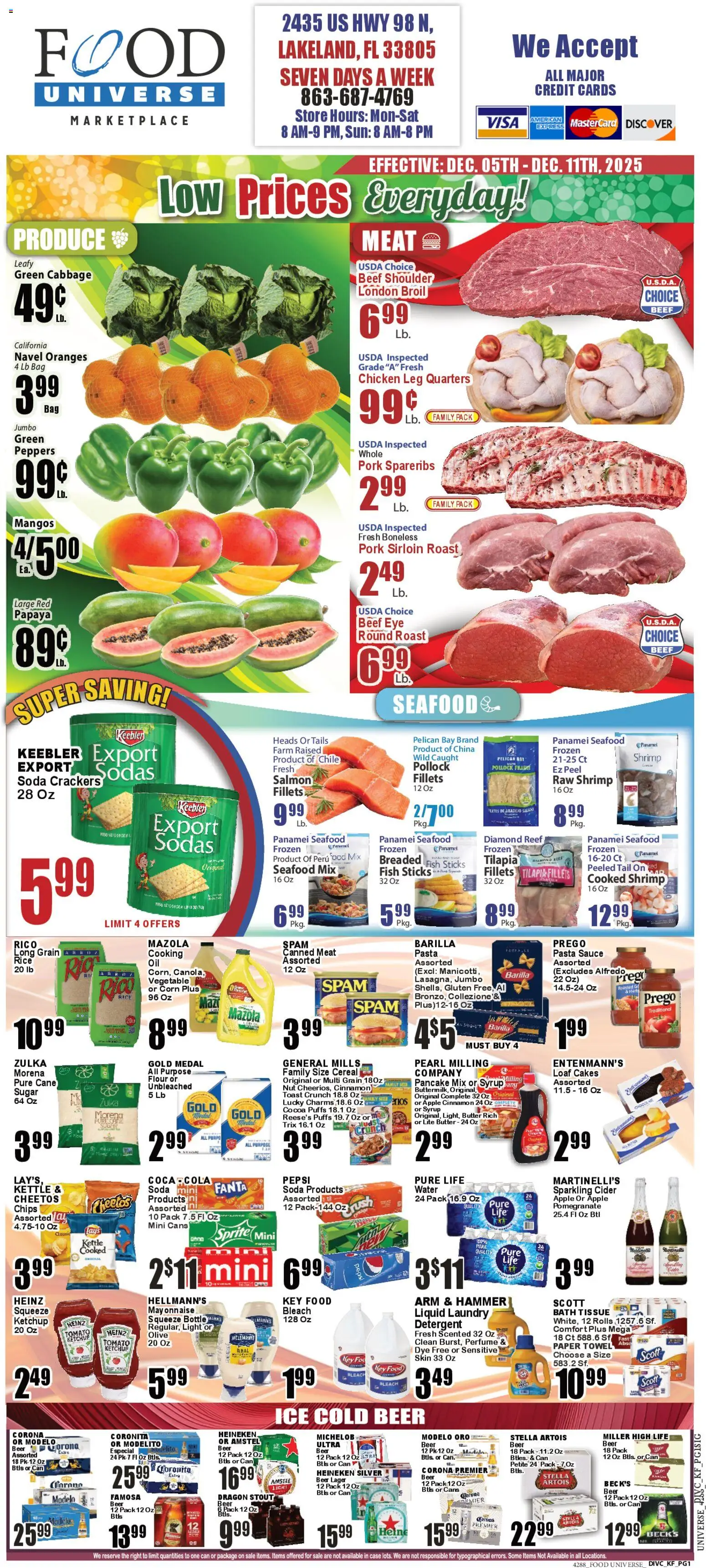 Ad Preview of Food Universe Weekly Ad from 12/05/2025