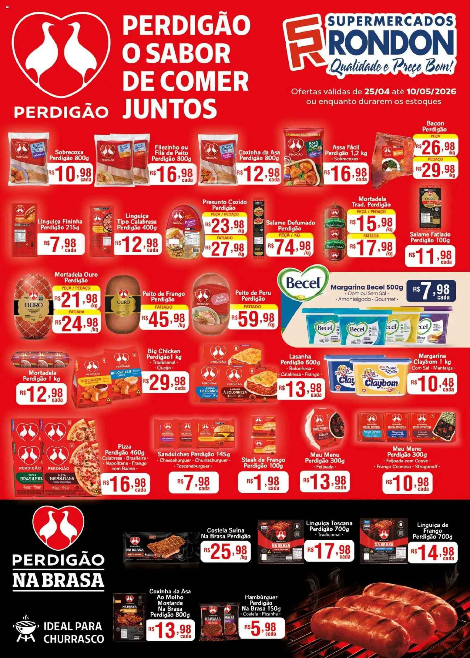 Pré-Visualização do folheto "Supermercados Rondon ofertas BRF" da loja Supermercados Rondon válido a partir de 25/04/2026