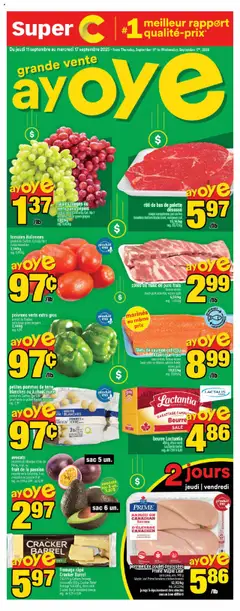 Preview of leaflet Chandler from shop Super C is valid from Sep 11, 2025