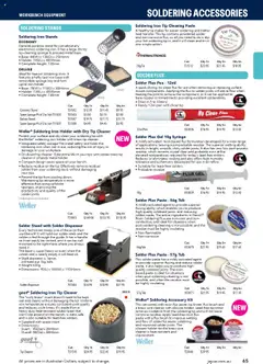 Preview of catalogue Engineering & Scientific Catalogue 2025/2026 from shop Jaycar valid 09/07/2025 | Page: 65