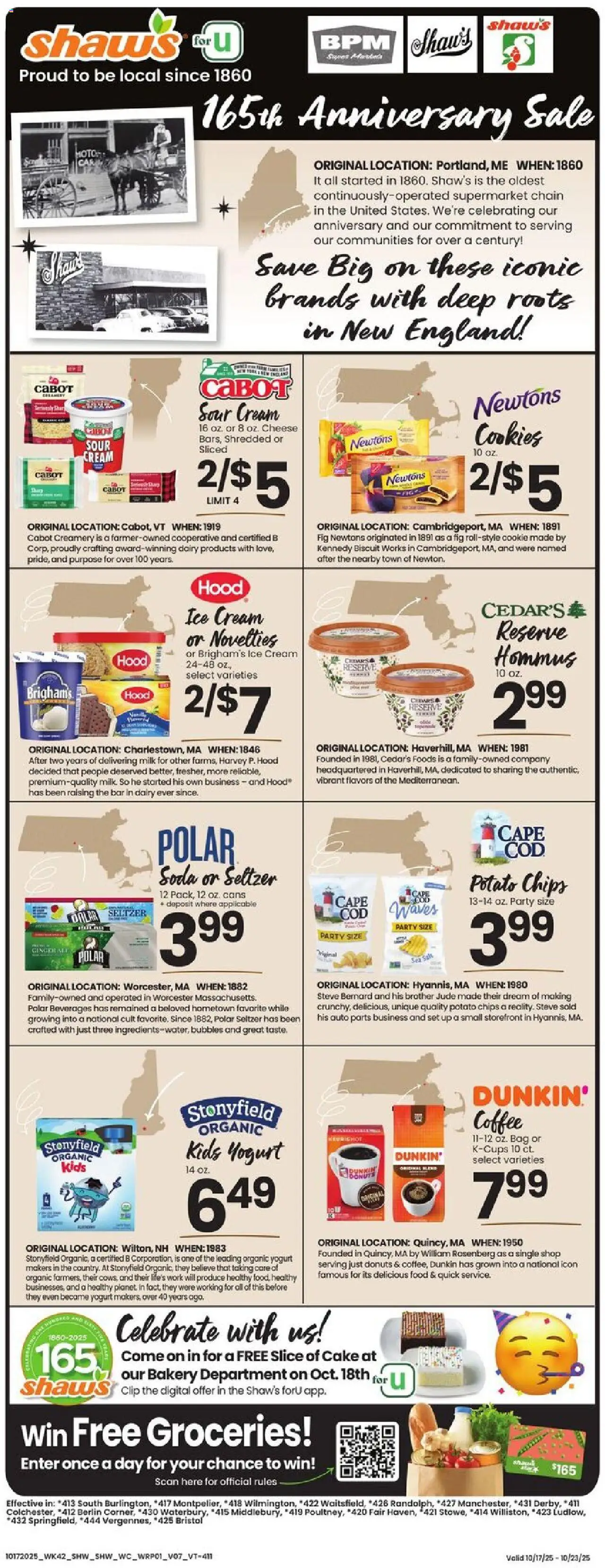 Shaw's Weekly Ad - VT from 10/17/2025 - Flyer - Page number 1