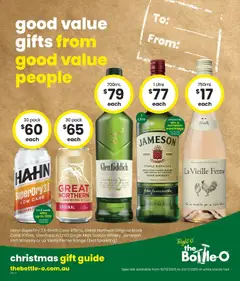 Preview of catalogue Good Value Gifts, For Good Value People. 10/11 from shop The Bottle-O valid 09/11/2025