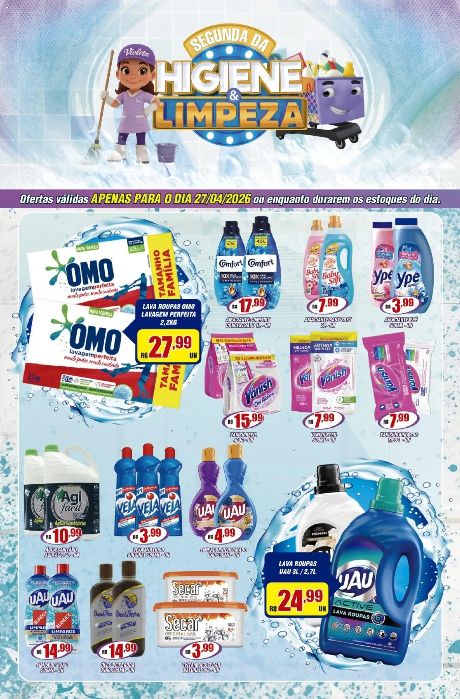 Pré-Visualização do folheto "Violeta Supermercados - Ofertas da semana" da loja Violeta Supermercados válido a partir de 27/04/2026