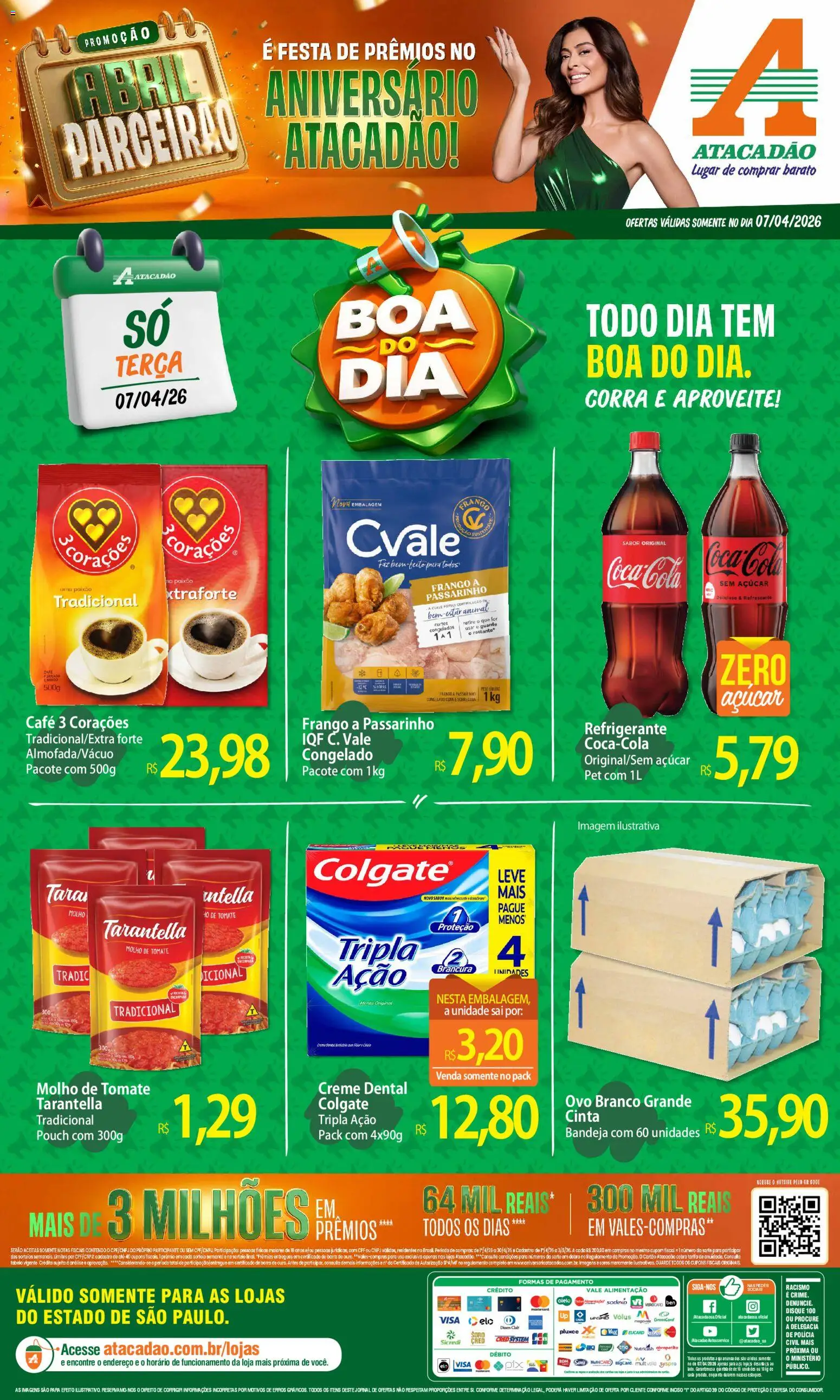 Pré-Visualização do folheto "Atacadão ofertas - SP" da loja Atacadão válido a partir de 07/04/2026