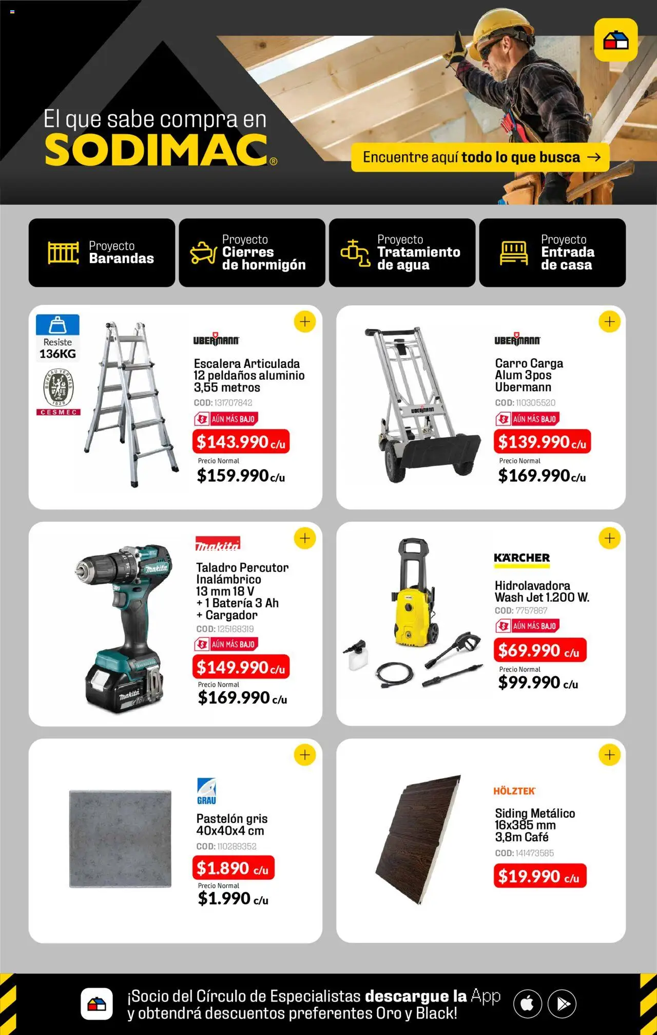 Sodimac Ofertas > válido desde 27.07.2025 > número de página 1