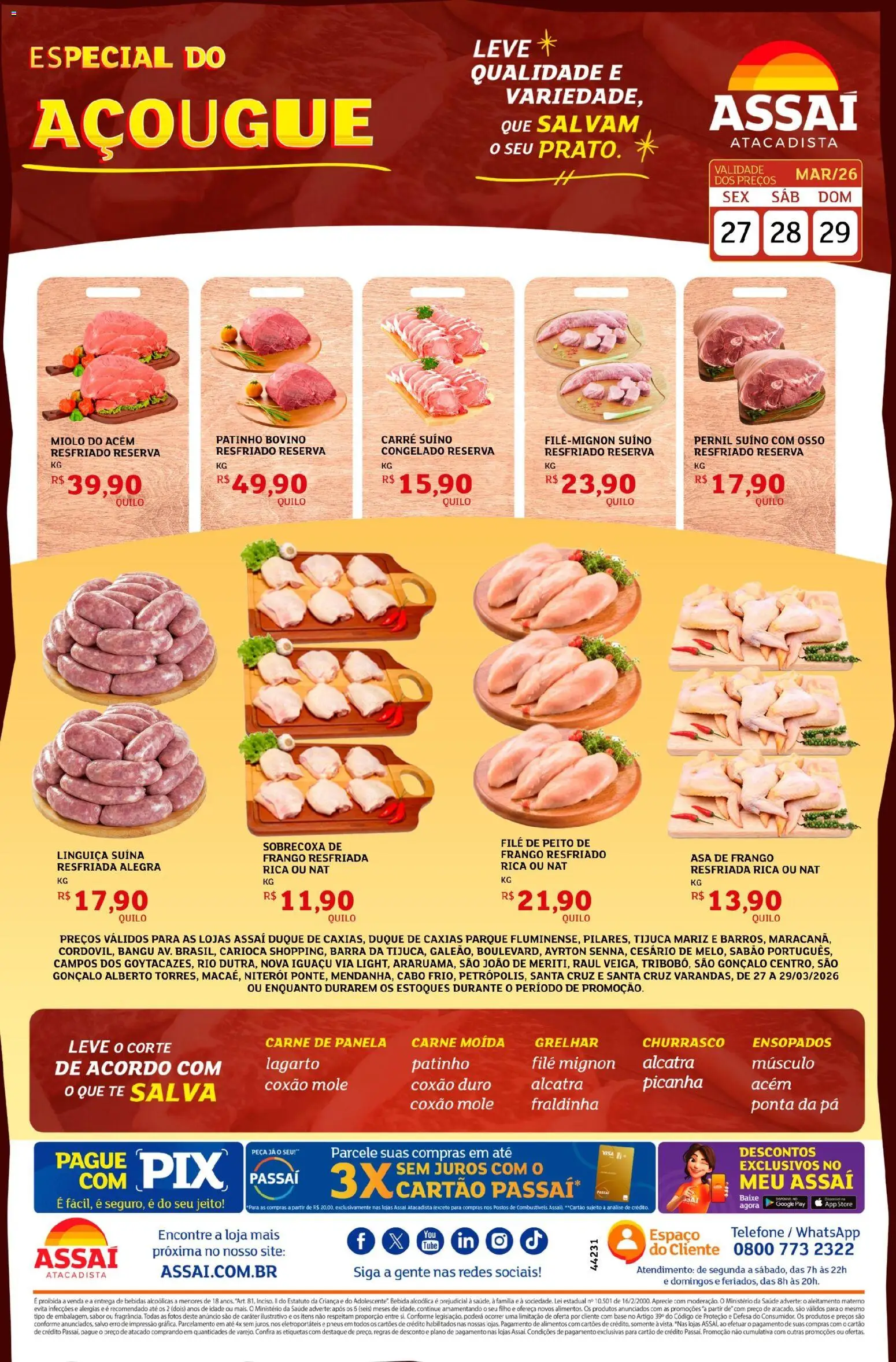 Pré-Visualização do folheto "Assaí Atacadista ofertas - RJ" da loja Assaí Atacadista válido a partir de 27/03/2026