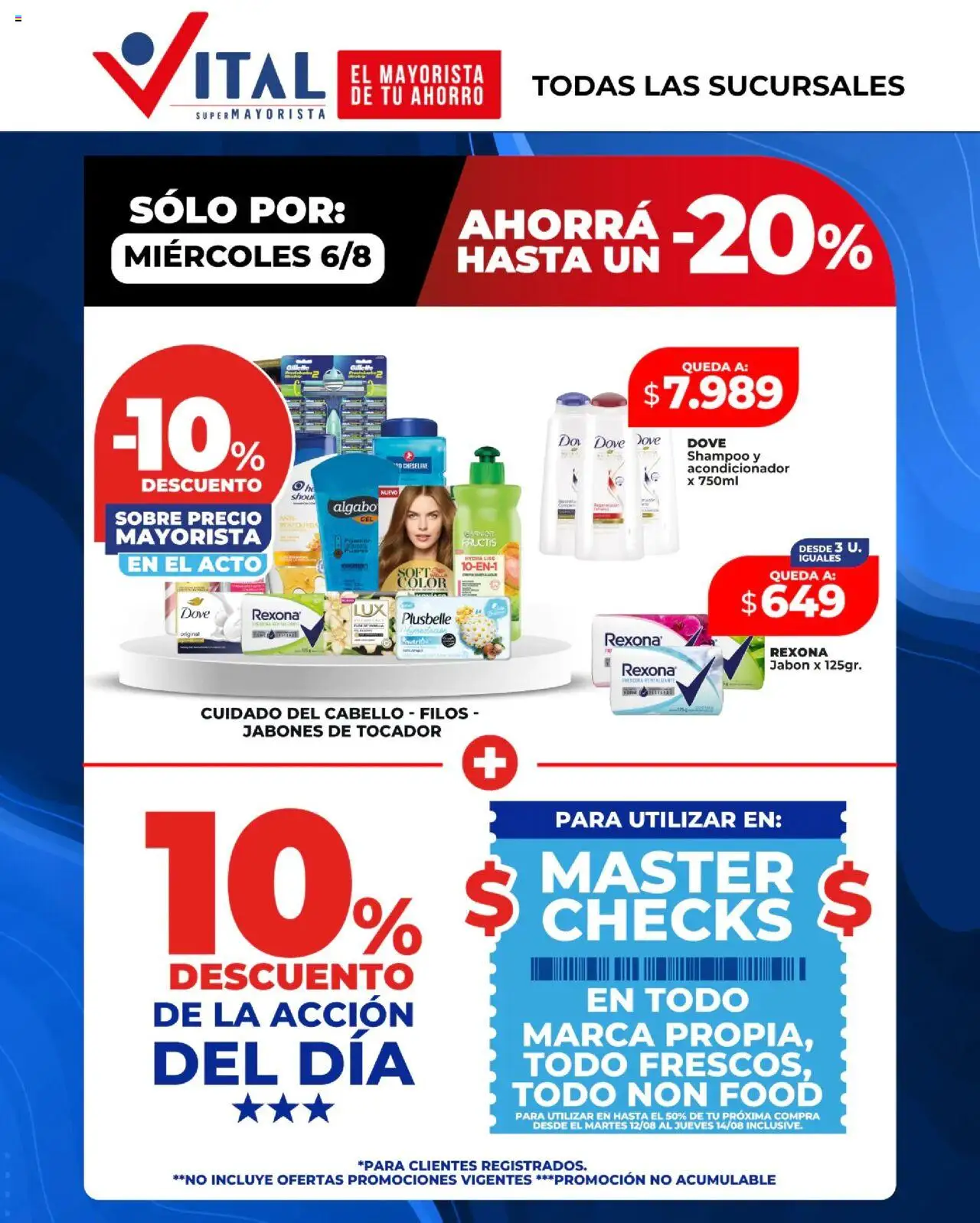 Vital Sólo por Miércoles del 06/08/2025 >> Catálogo - Shampoo, Sobre, Jabón, Acondicionador