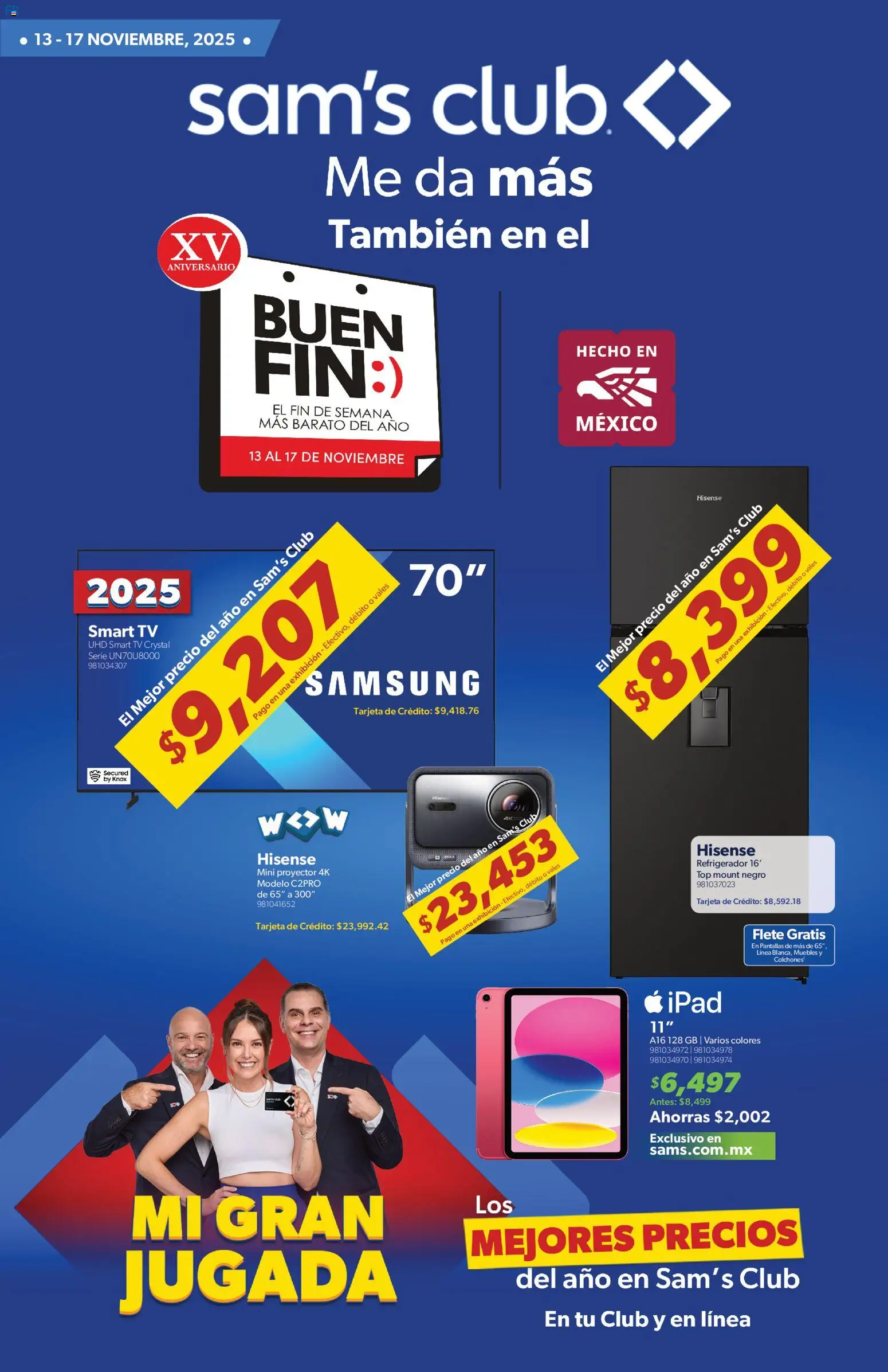 Vista previa las ofertas de la tienda Sam's Club - Buen Fin desde el 13/11/2025 