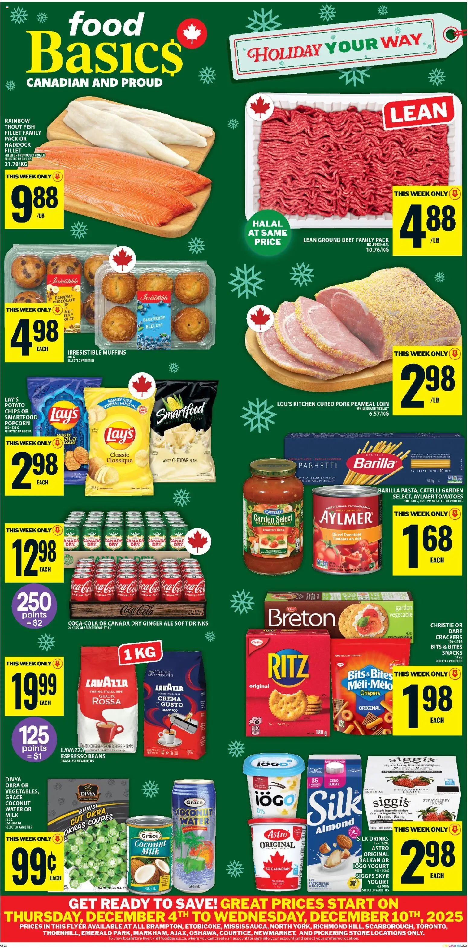 Preview of leaflet Ajax from shop Food Basics is valid from Dec 04, 2025