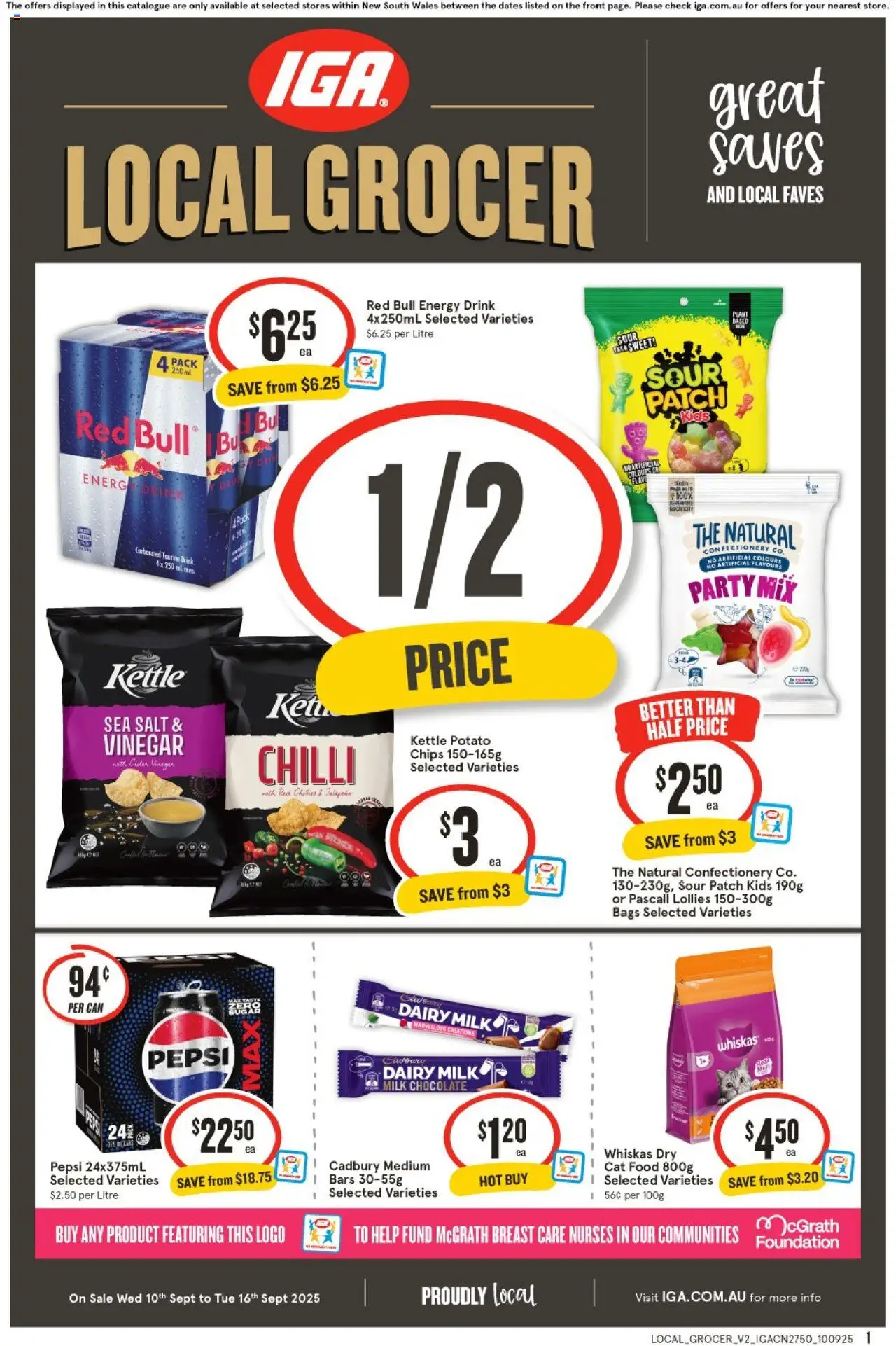 IGA catalogue valid from 10/09/2025 - page 1