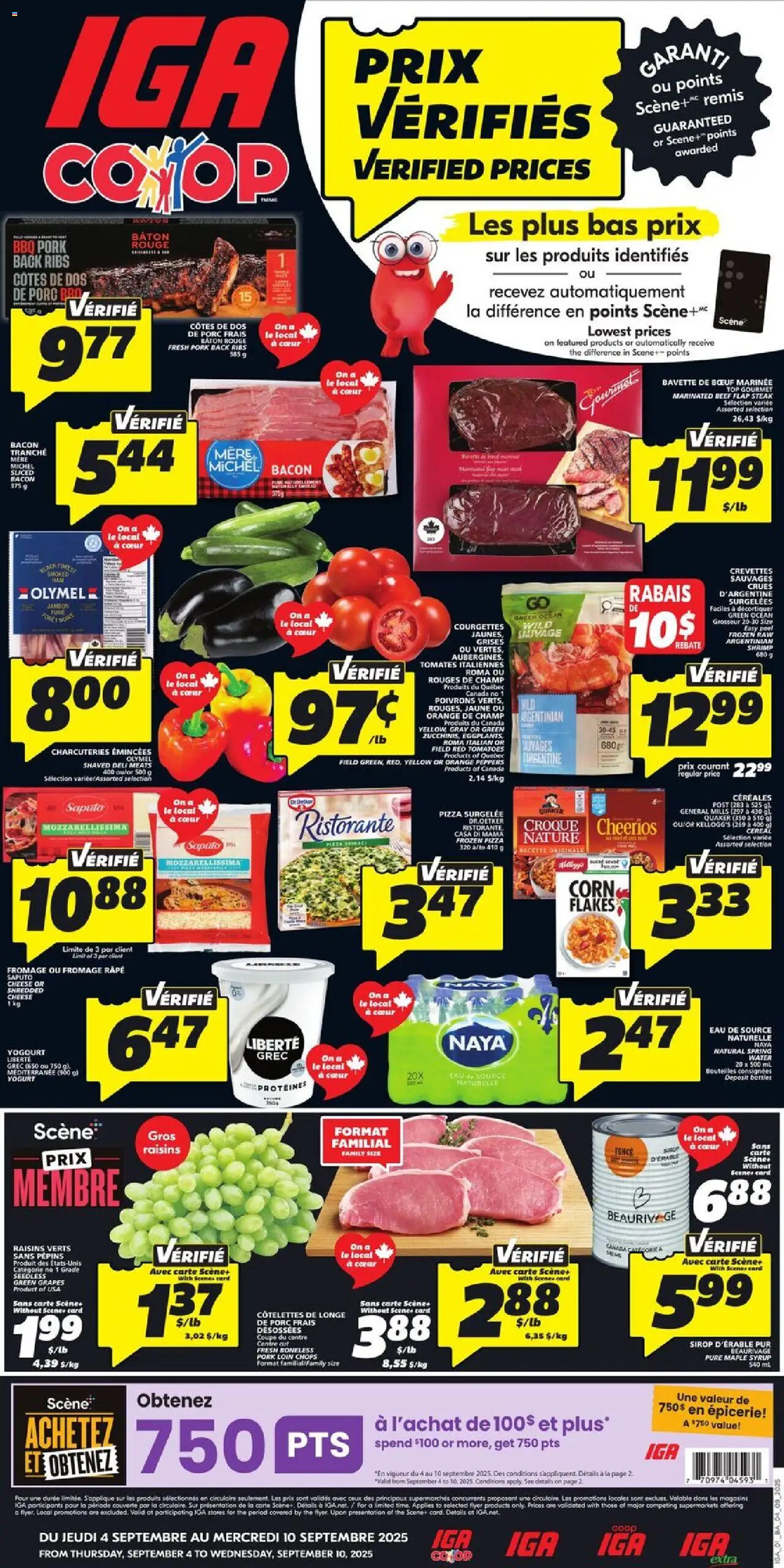 IGA flyer valid from Sep 04, 2025 - page number 1