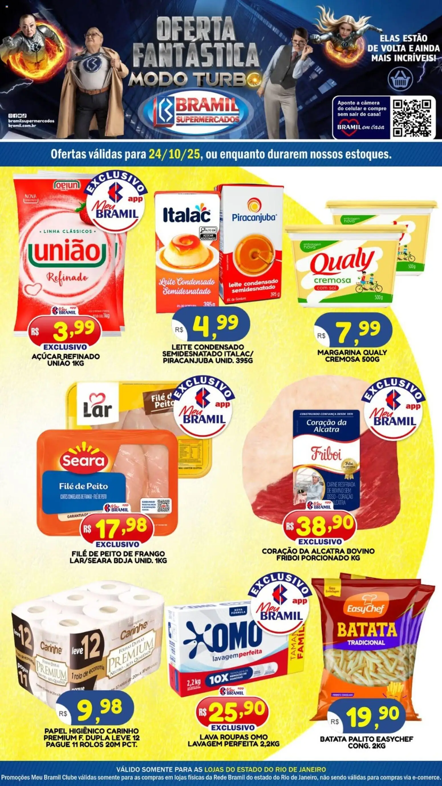 Bramil Supermercados folheto "Ofertas do Dia" válido a partir de 24/10/2025 - número de página 1