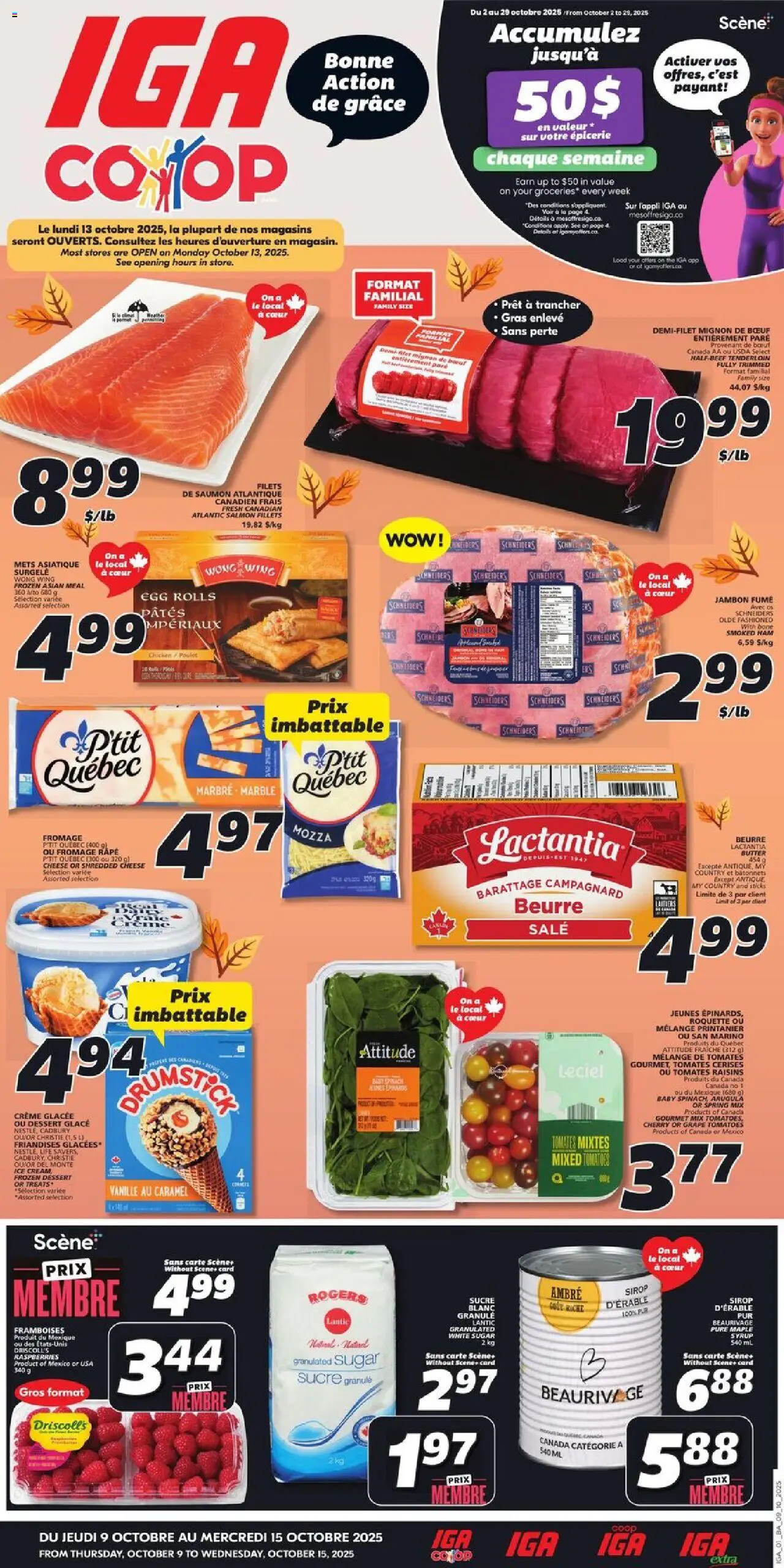 IGA flyer valid from Oct 09, 2025 - page number 1