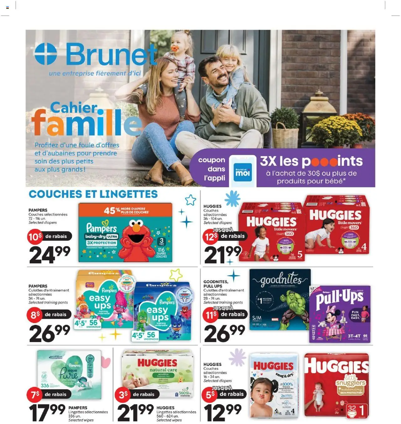 Brunet flyer valid from Sep 11, 2025 - page number 1 - Fragrance, Diapers, Pants, Underwear
