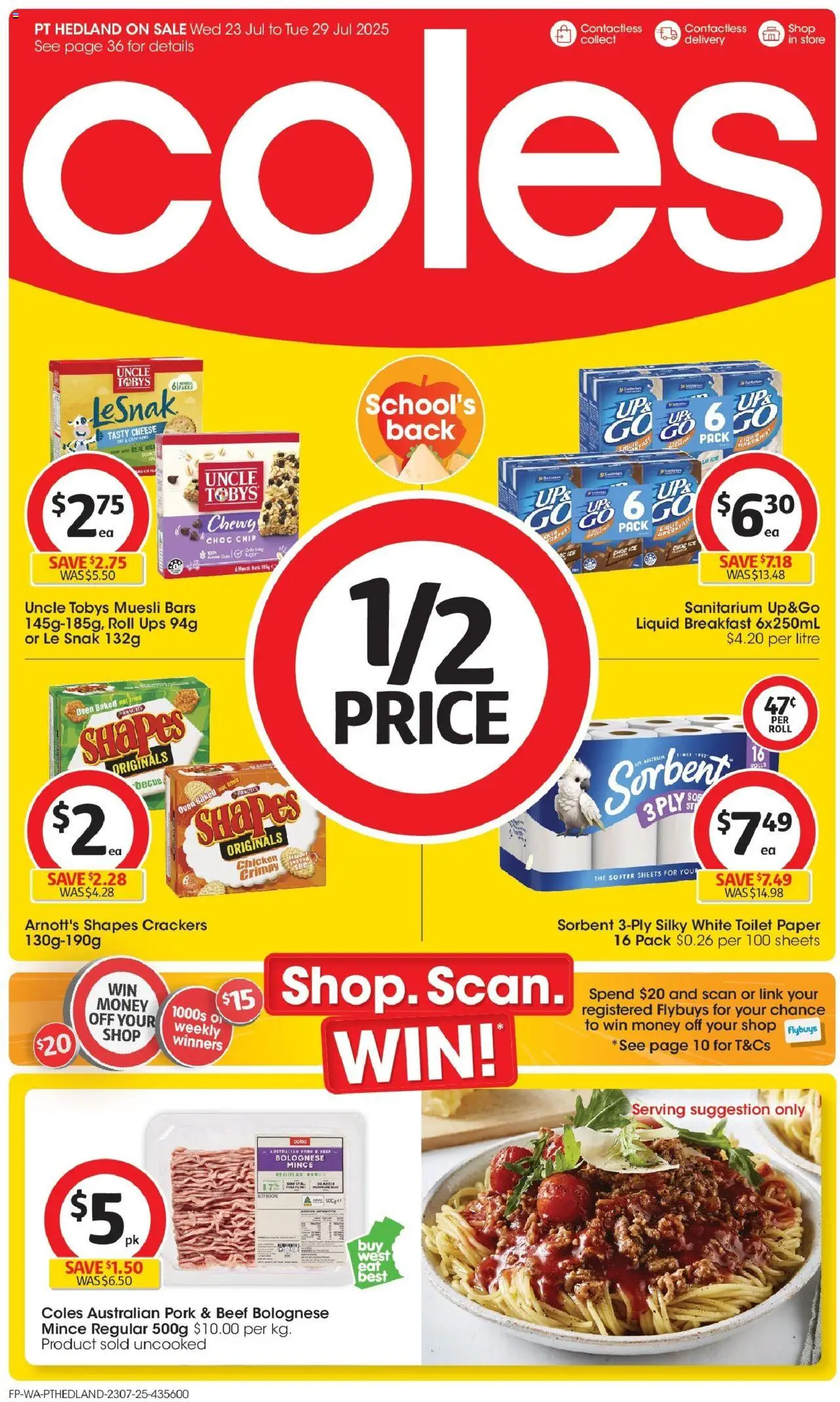 Coles catalogue valid from 22/07/2025 - page 1