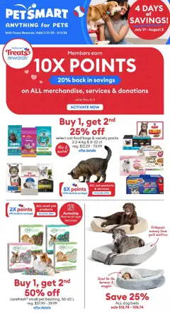Un aperçu du dépliant Weekly flyer / circulaire du magasin Petsmart est valide à partir 31 juill. 2025