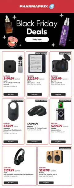Preview of leaflet Black Friday Flyer from shop Pharmaprix is valid from Nov 27, 2025