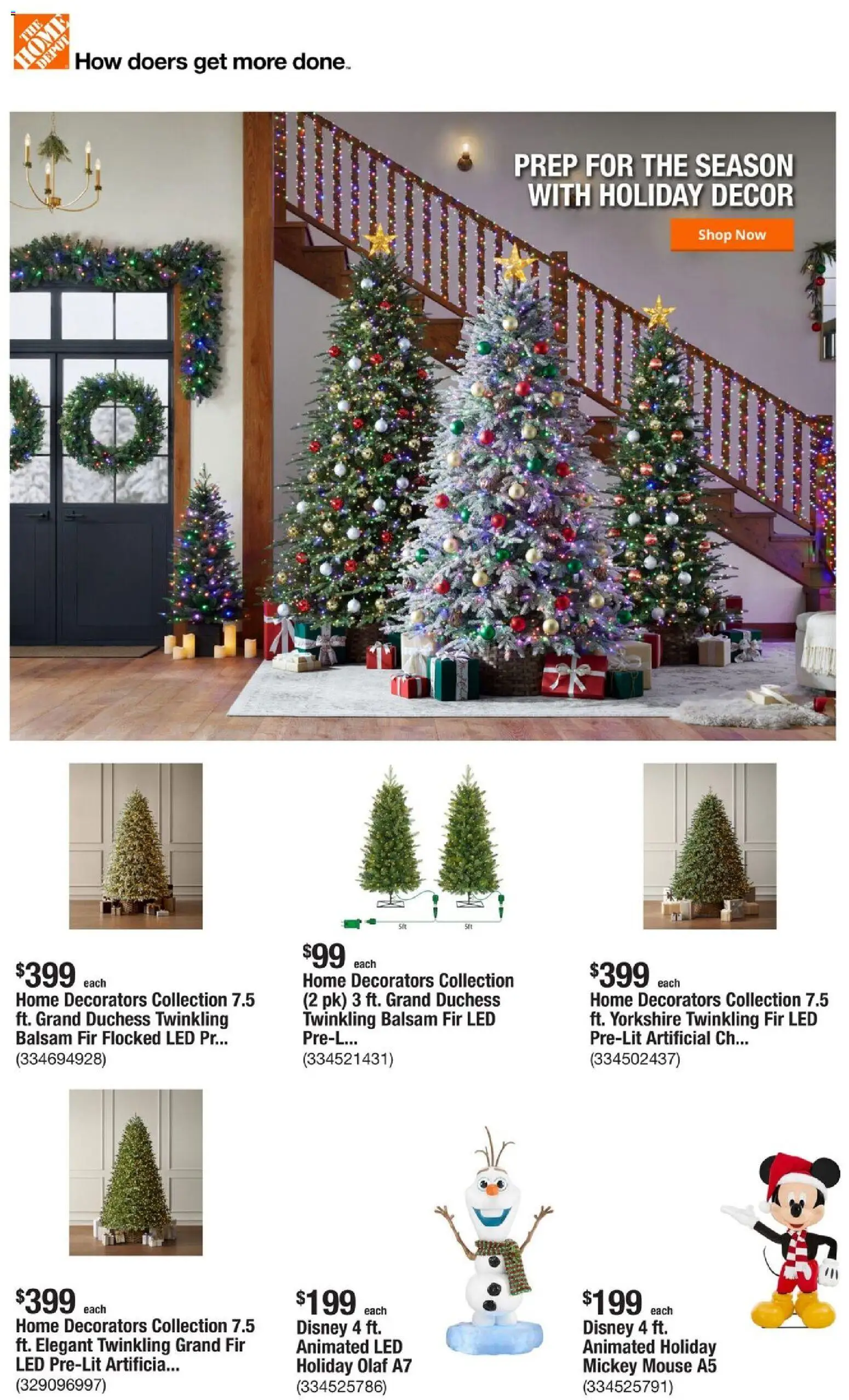 Ad Preview of Home Depot Weekly Ad from 10/30/2025