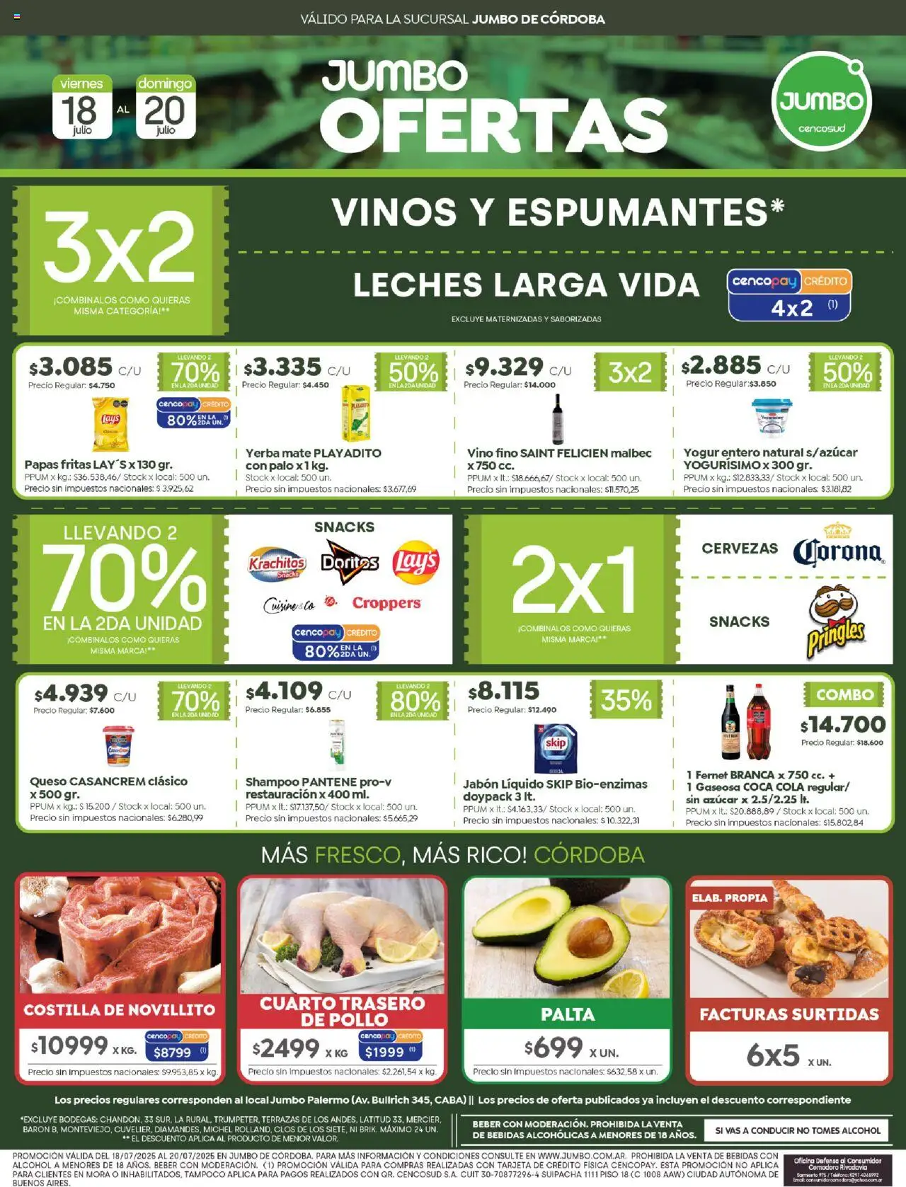 Jumbo Ofertas - Córdoba del 18/07/2025 >> Catálogo
