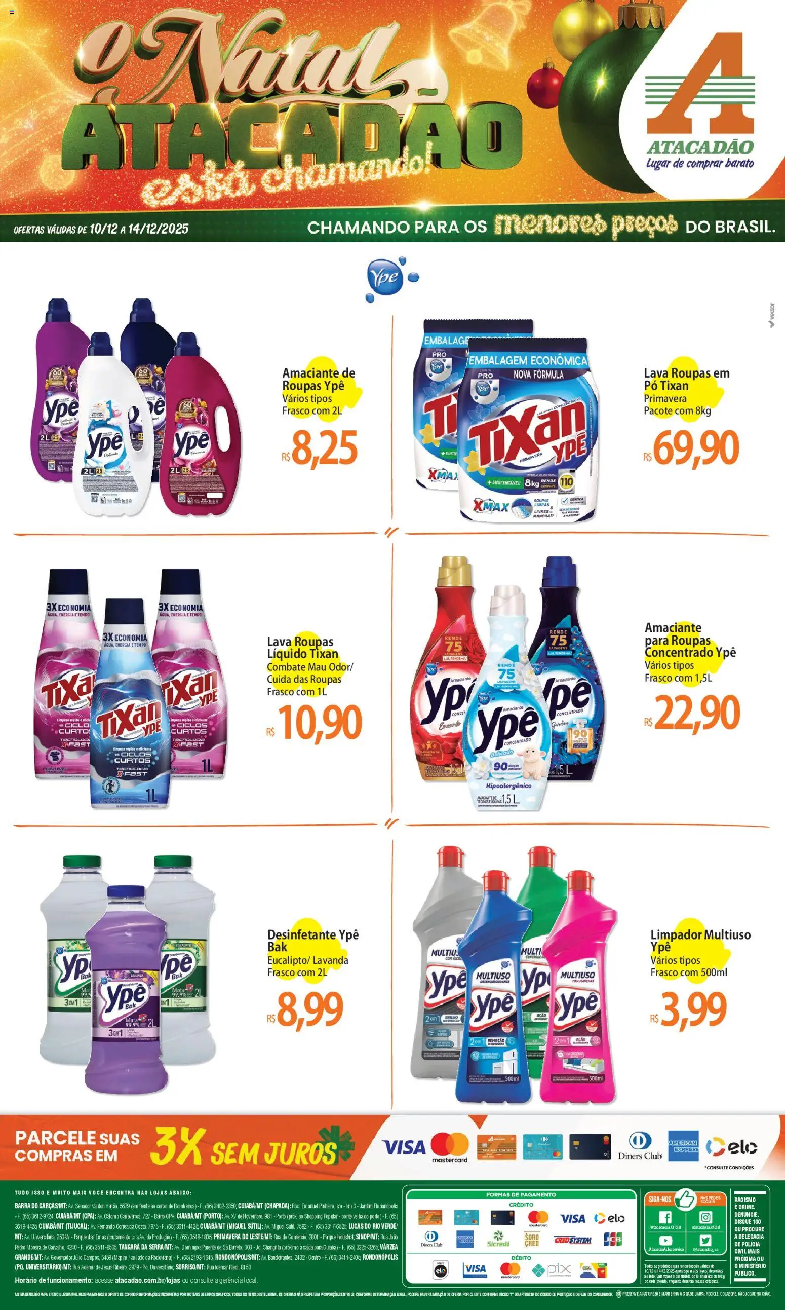 Pré-Visualização do folheto "Ofertas - MT" da loja Atacadão válido a partir de 10/12/2025