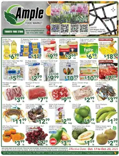 Preview of leaflet Weekly flyer Toronto York from shop Ample Food Market is valid from Oct 17, 2025