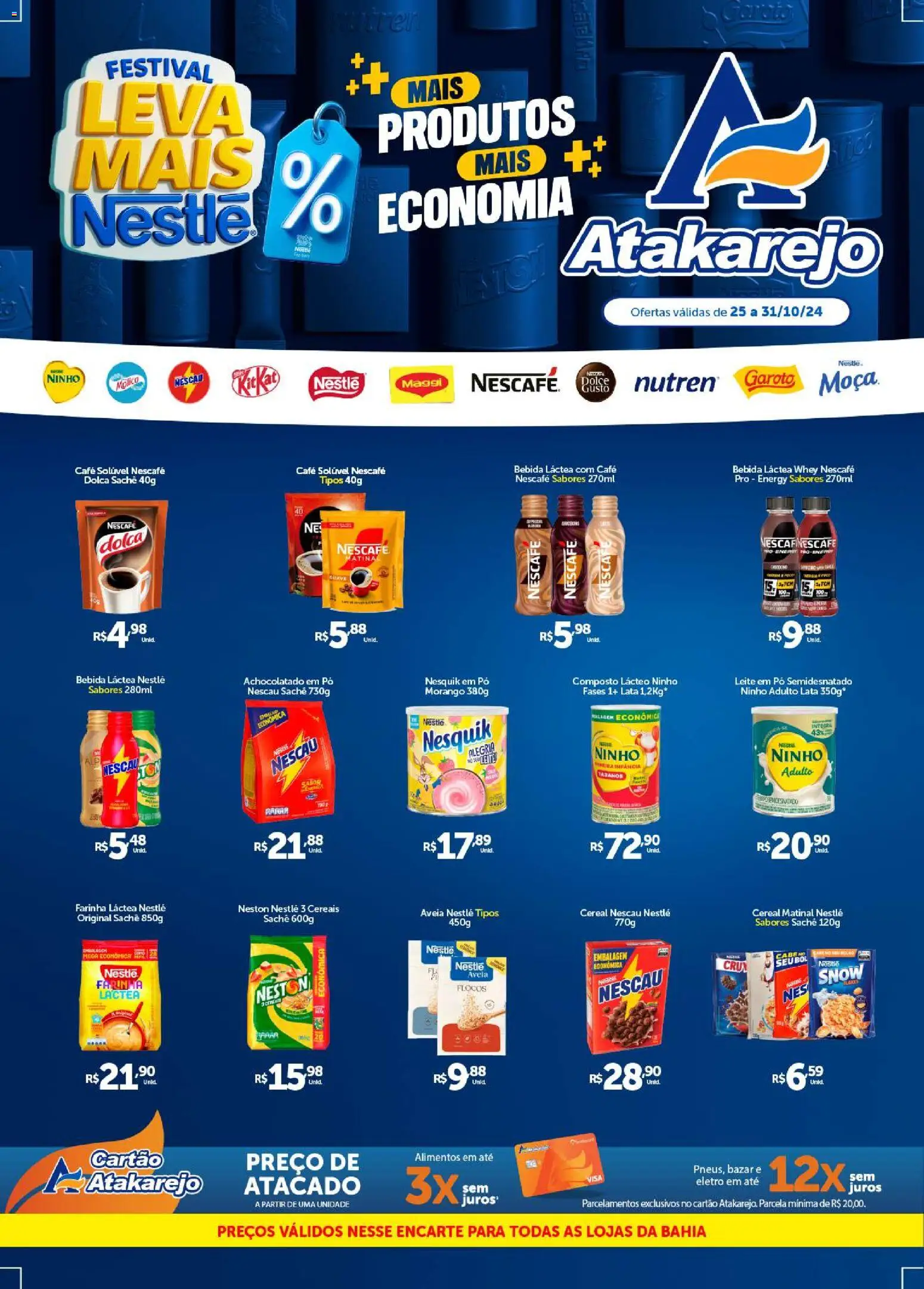 Pré-Visualização do folheto "Encarte Festival Leve Mais Nestlé" da loja Atakarejo válido a partir de 25/10/2025