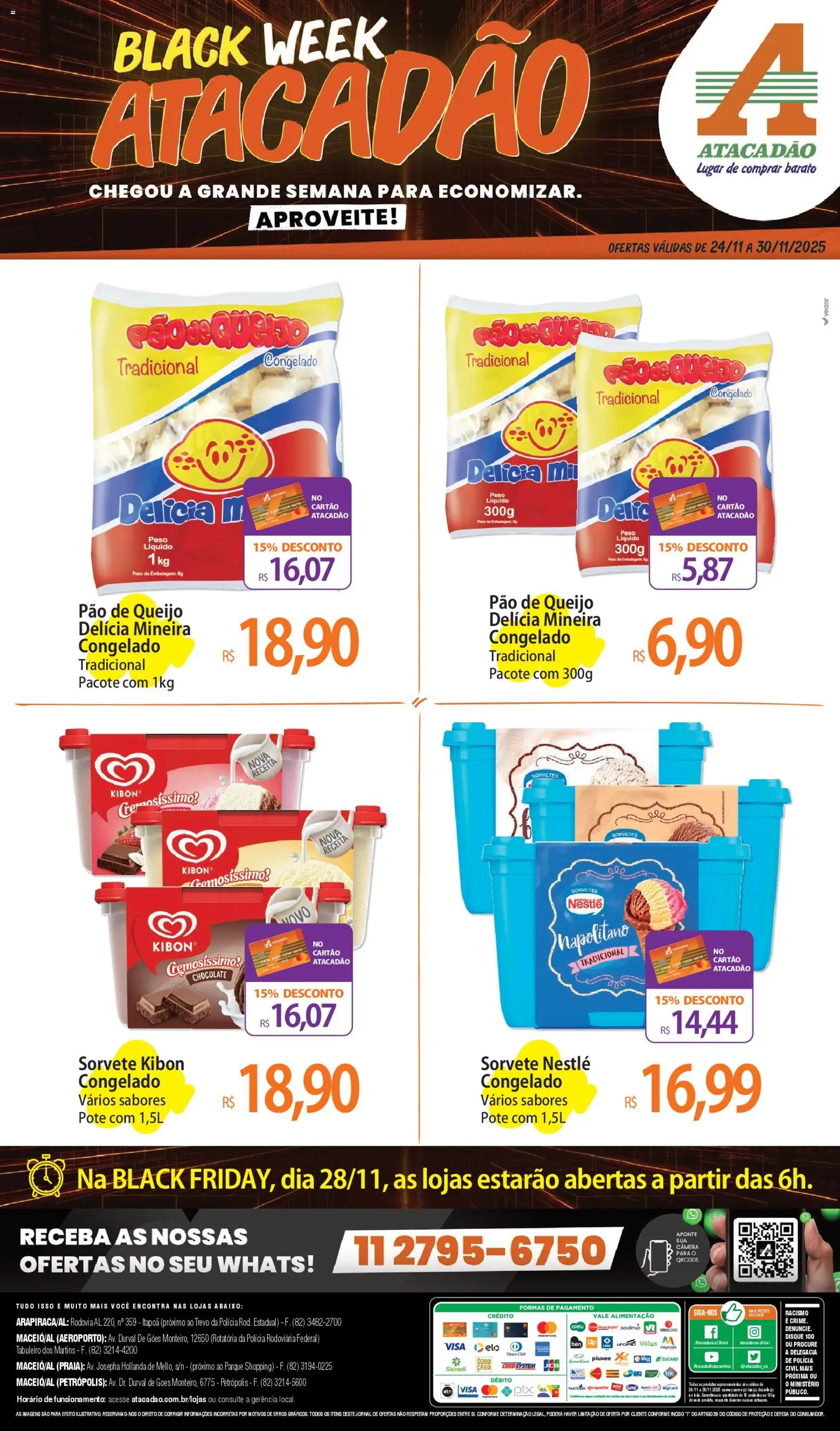 Pré-Visualização do folheto "Ofertas - AL" da loja Atacadão válido a partir de 24/11/2025