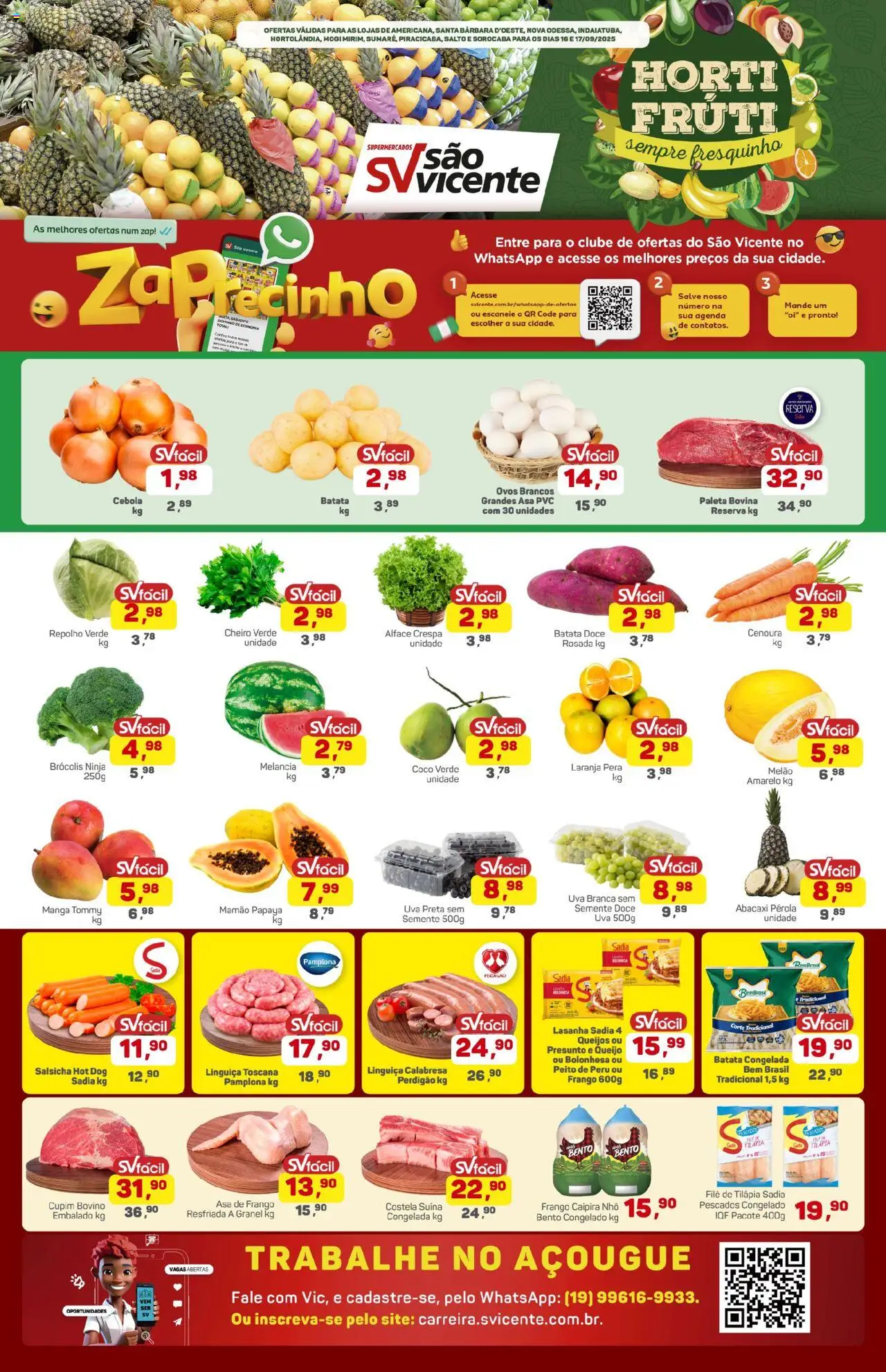 Supermercados São Vicente folheto "Ofertas da semana" válido a partir de 16/09/2025 - número de página 1