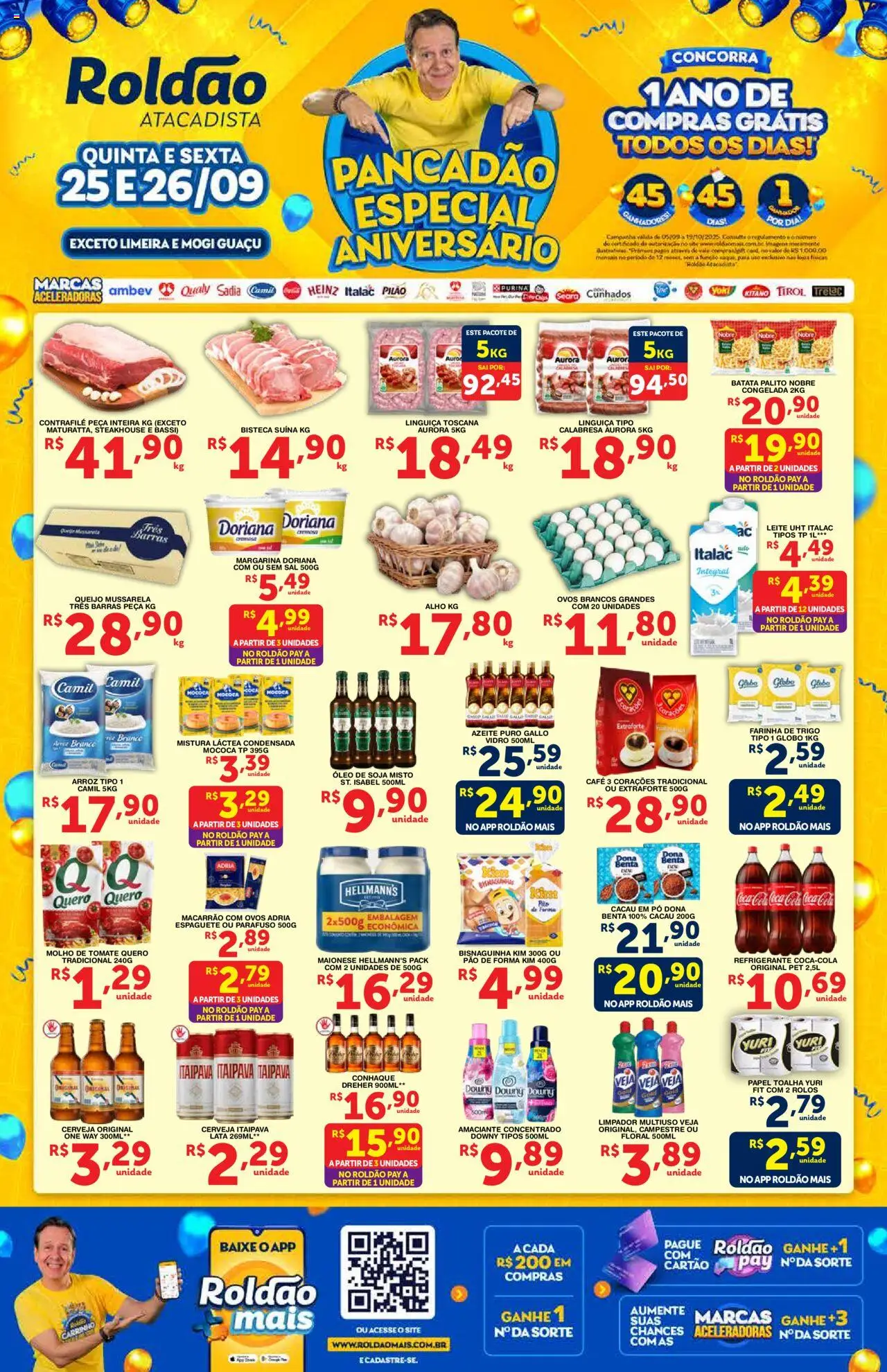 Roldão folheto "Ofertas Pancadão + FDS" válido a partir de 25/09/2025 - número de página 1