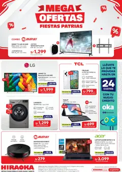 Vista previa de Mega ofertas de la tienda Hiraoka válido desde 26/07/2025
